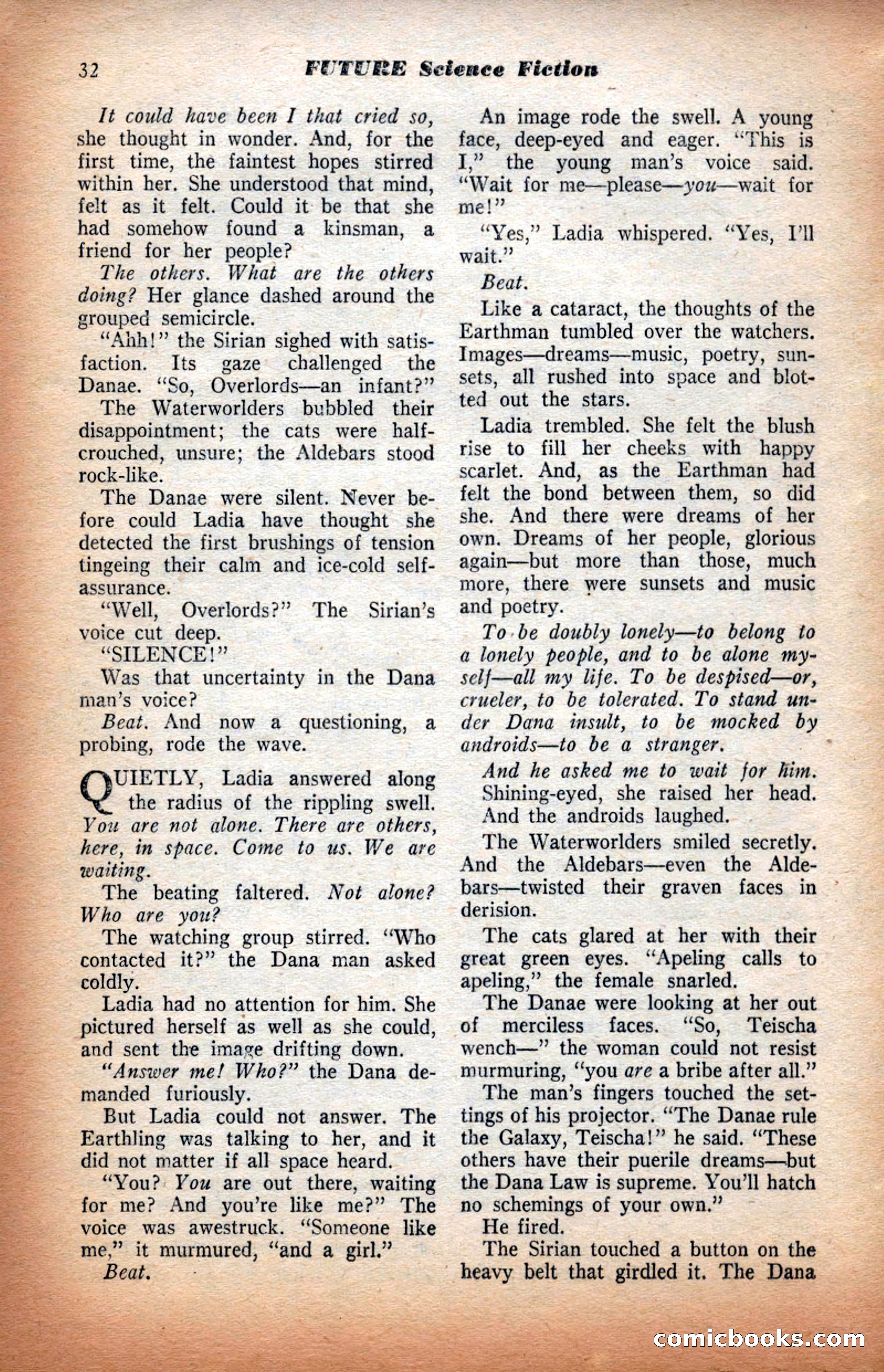 Future Science Fiction, September 1953 — page 32 of 100
