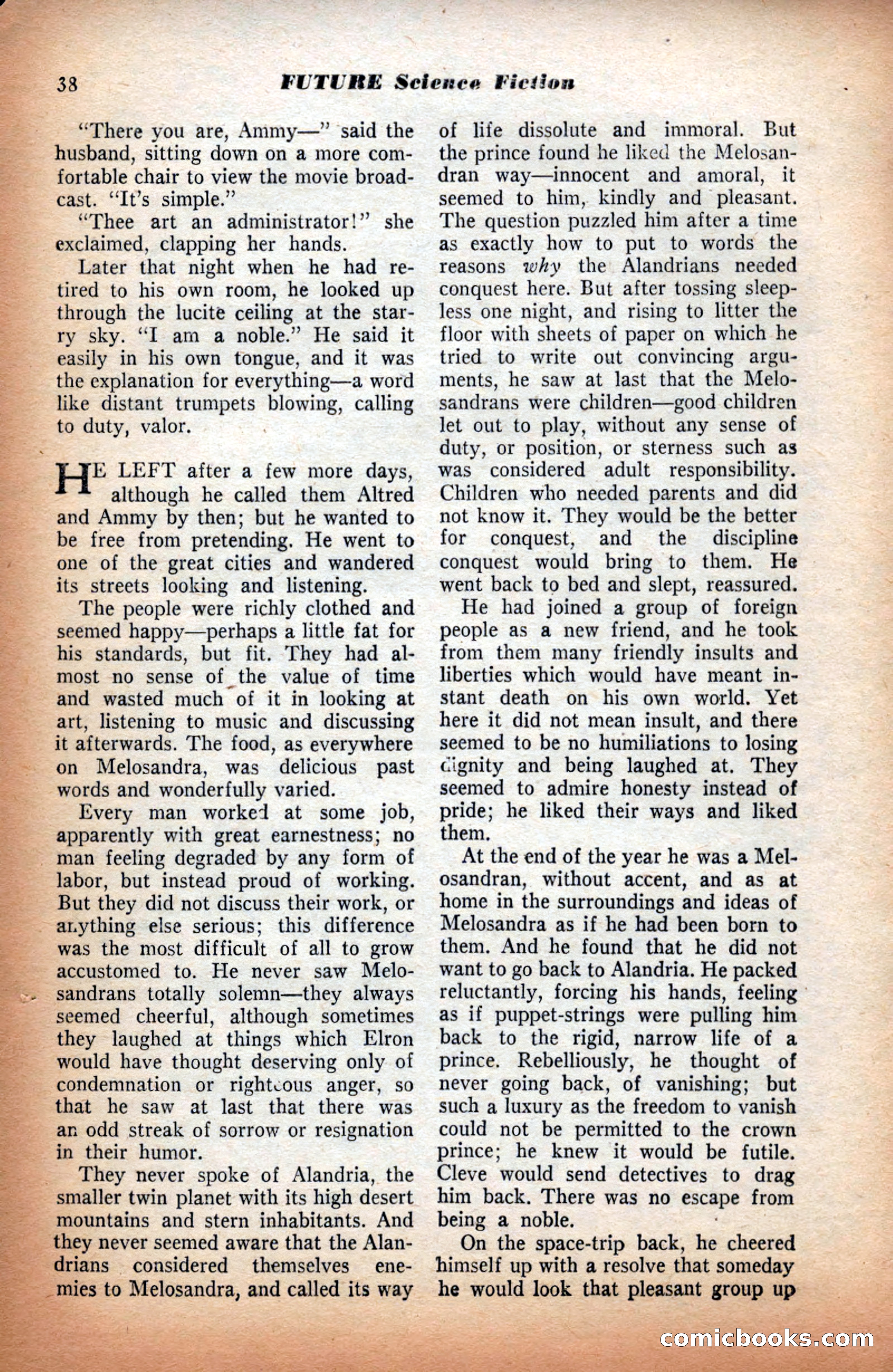 Future Science Fiction, September 1953 — page 38 of 100