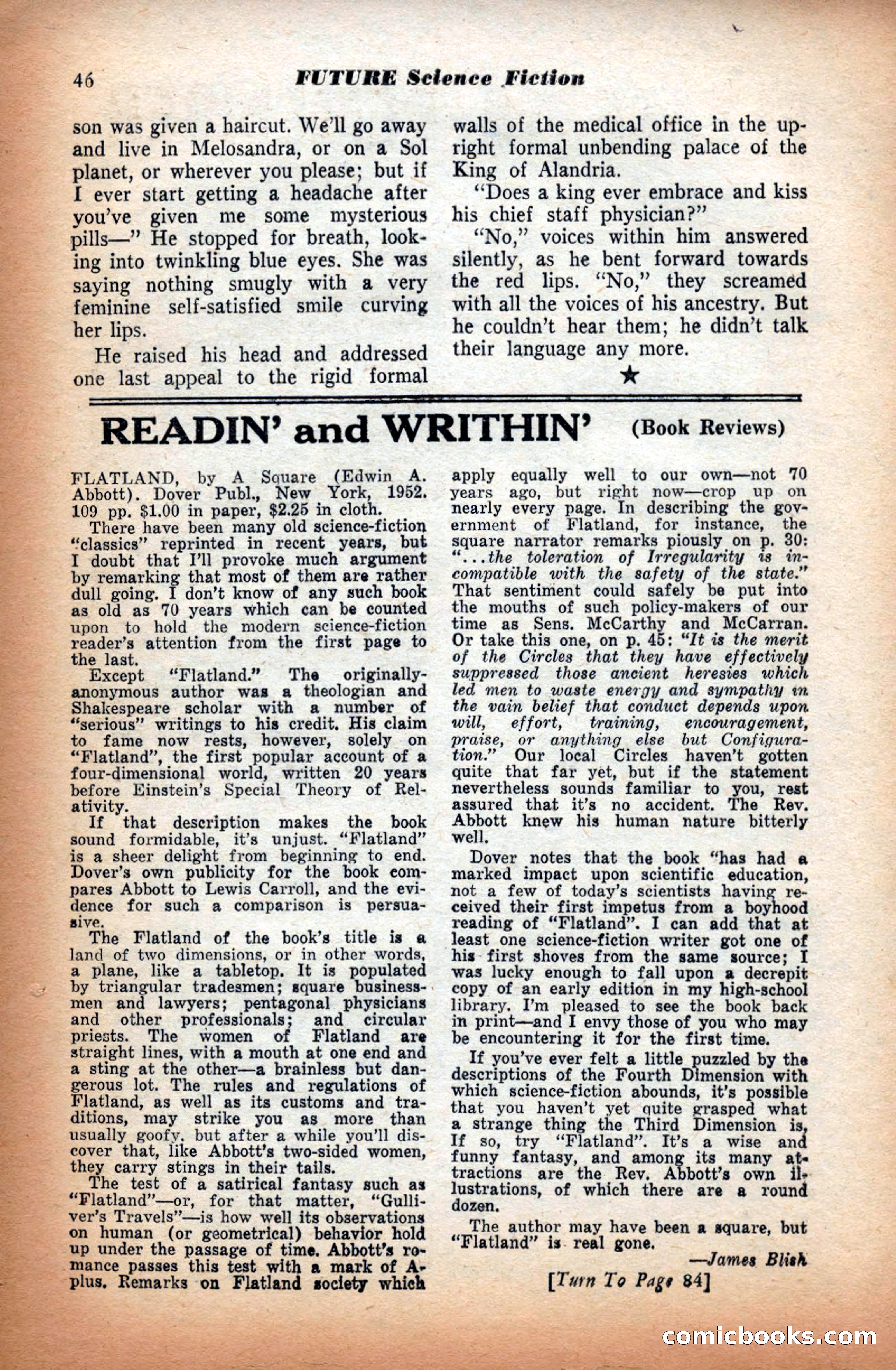 Future Science Fiction, September 1953 — page 46 of 100