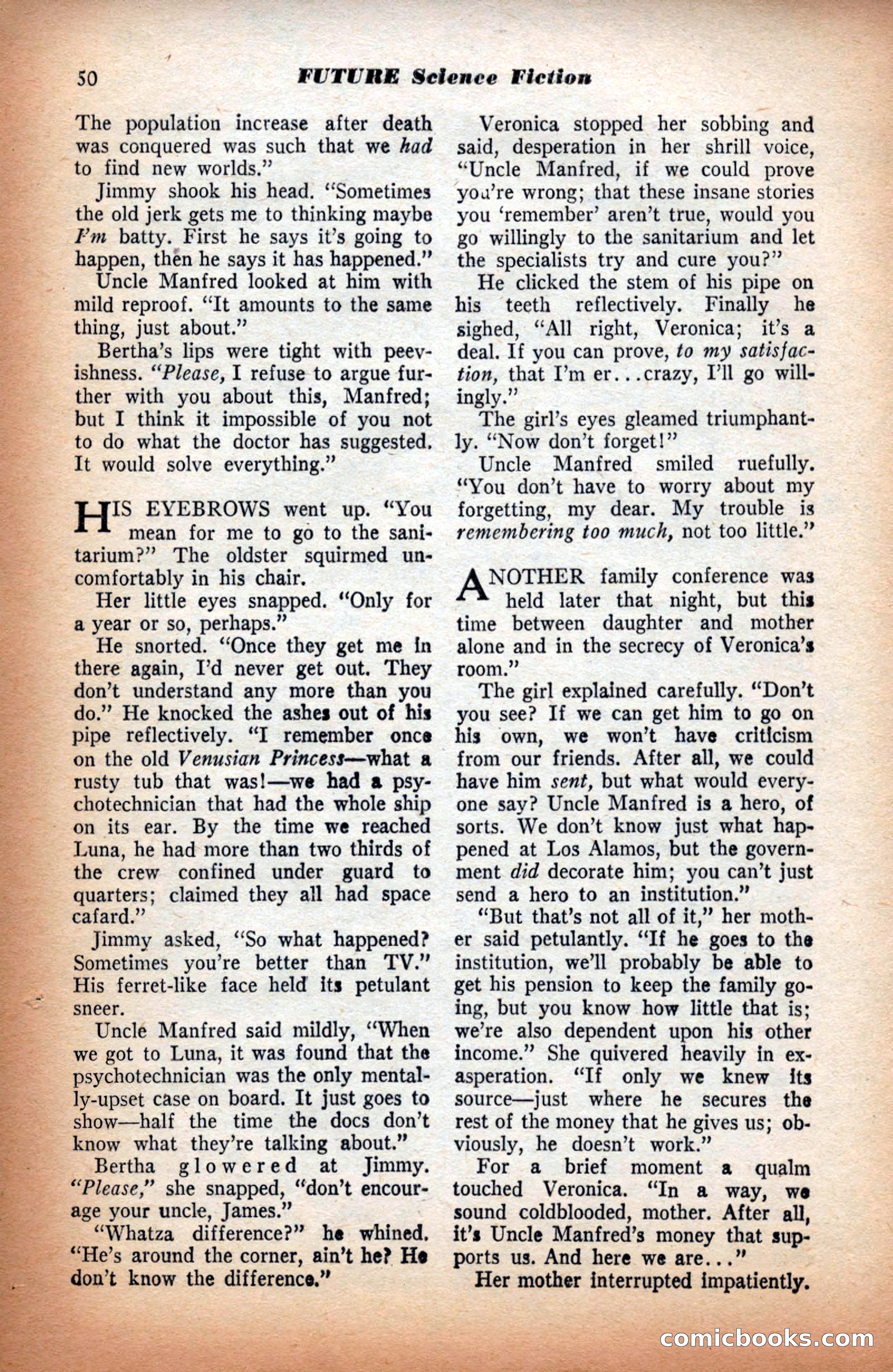 Future Science Fiction, September 1953 — page 50 of 100