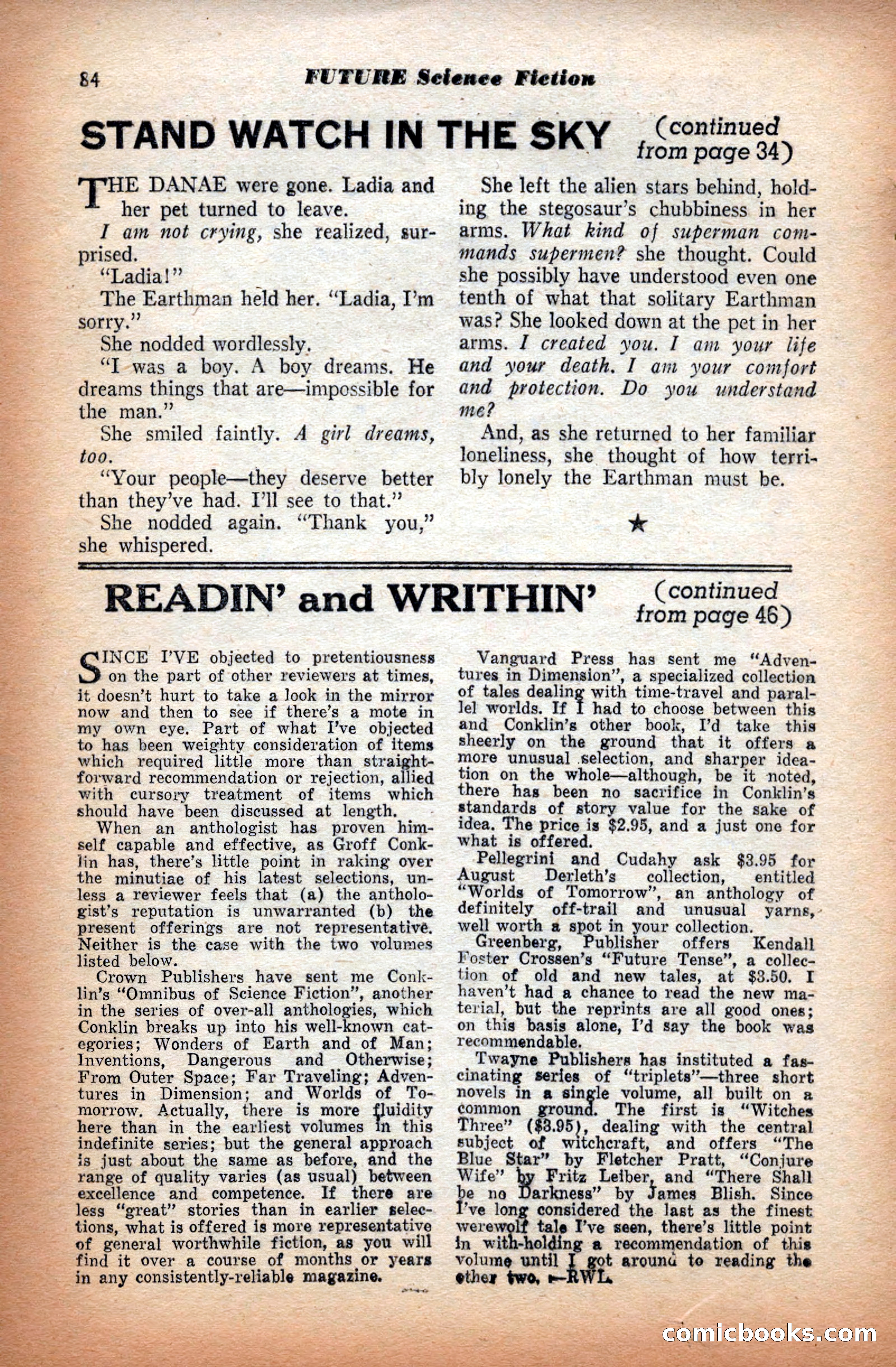 Future Science Fiction, September 1953 — page 84 of 100