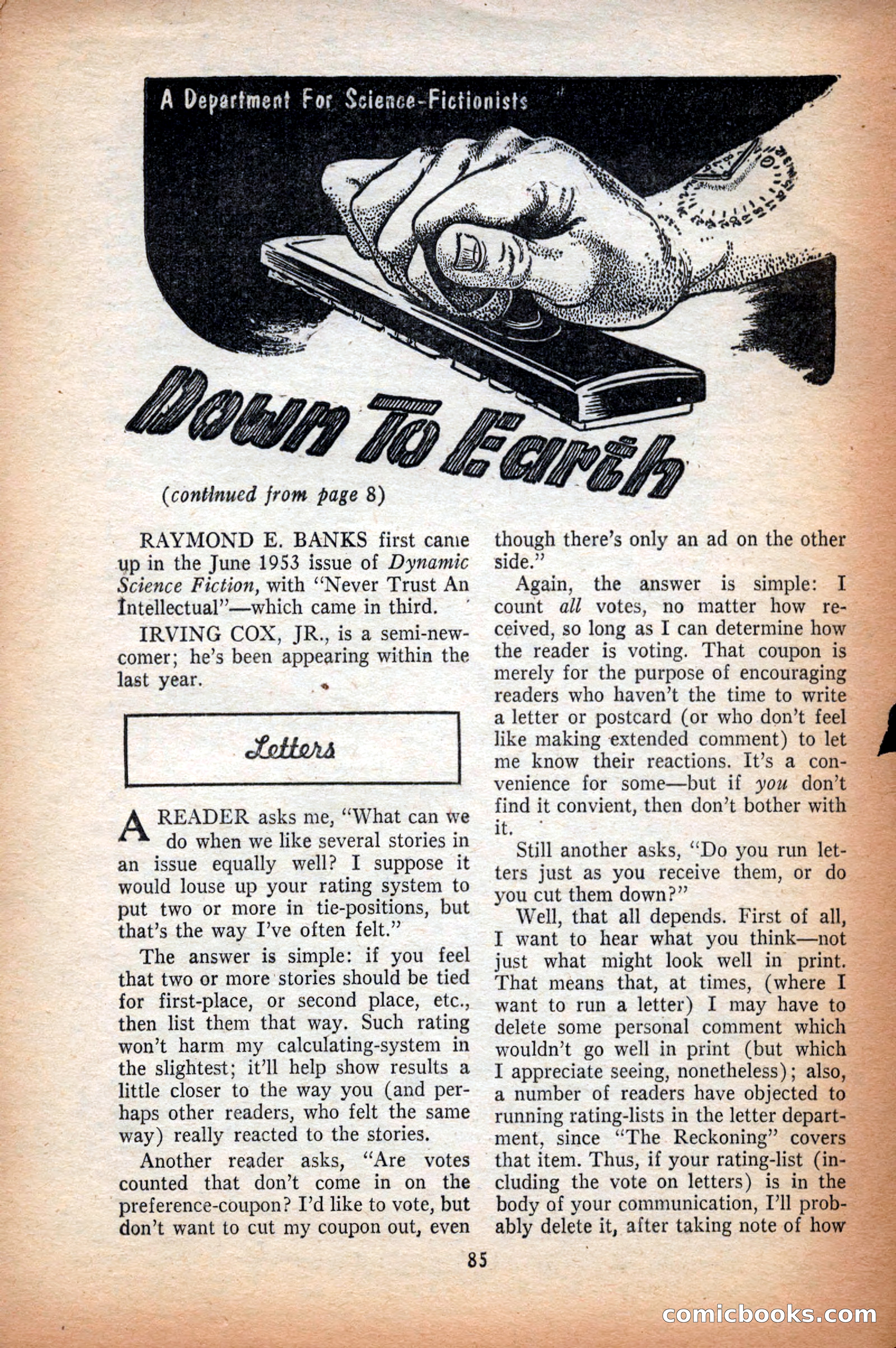 Future Science Fiction, September 1953 — page 85 of 100