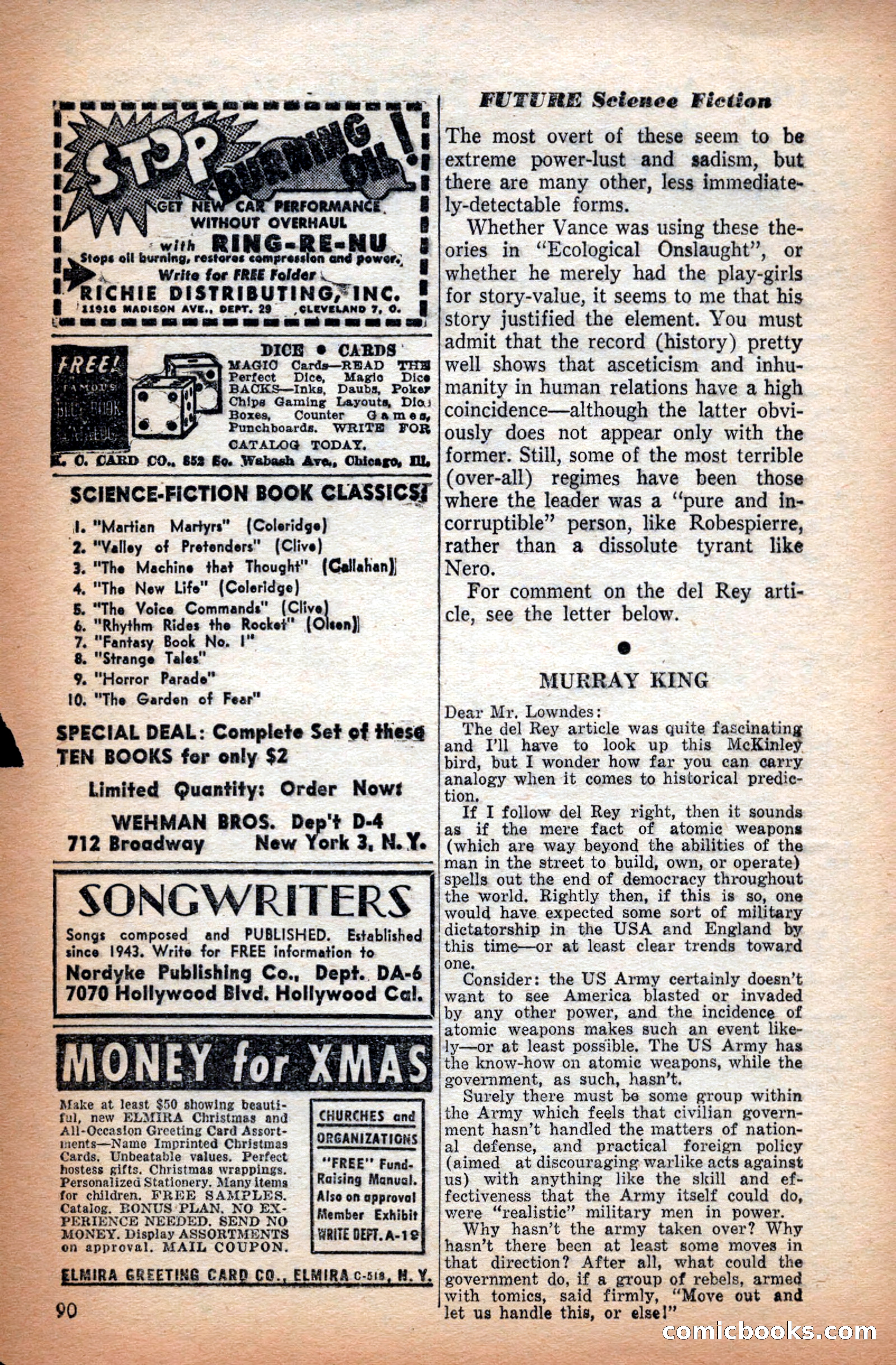 Future Science Fiction, September 1953 — page 90 of 100