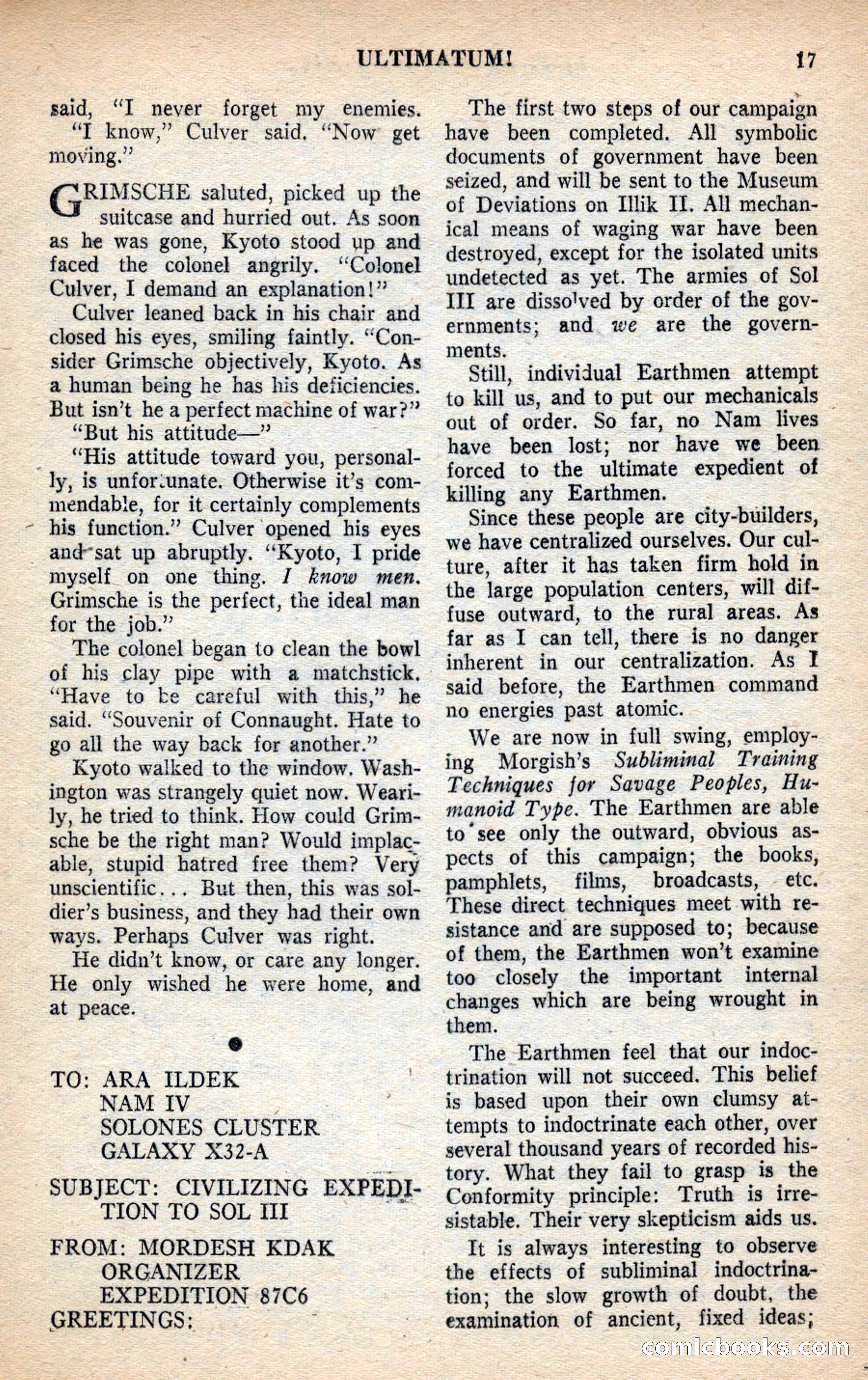Future Science Fiction, November 1953 — page 17 of 100