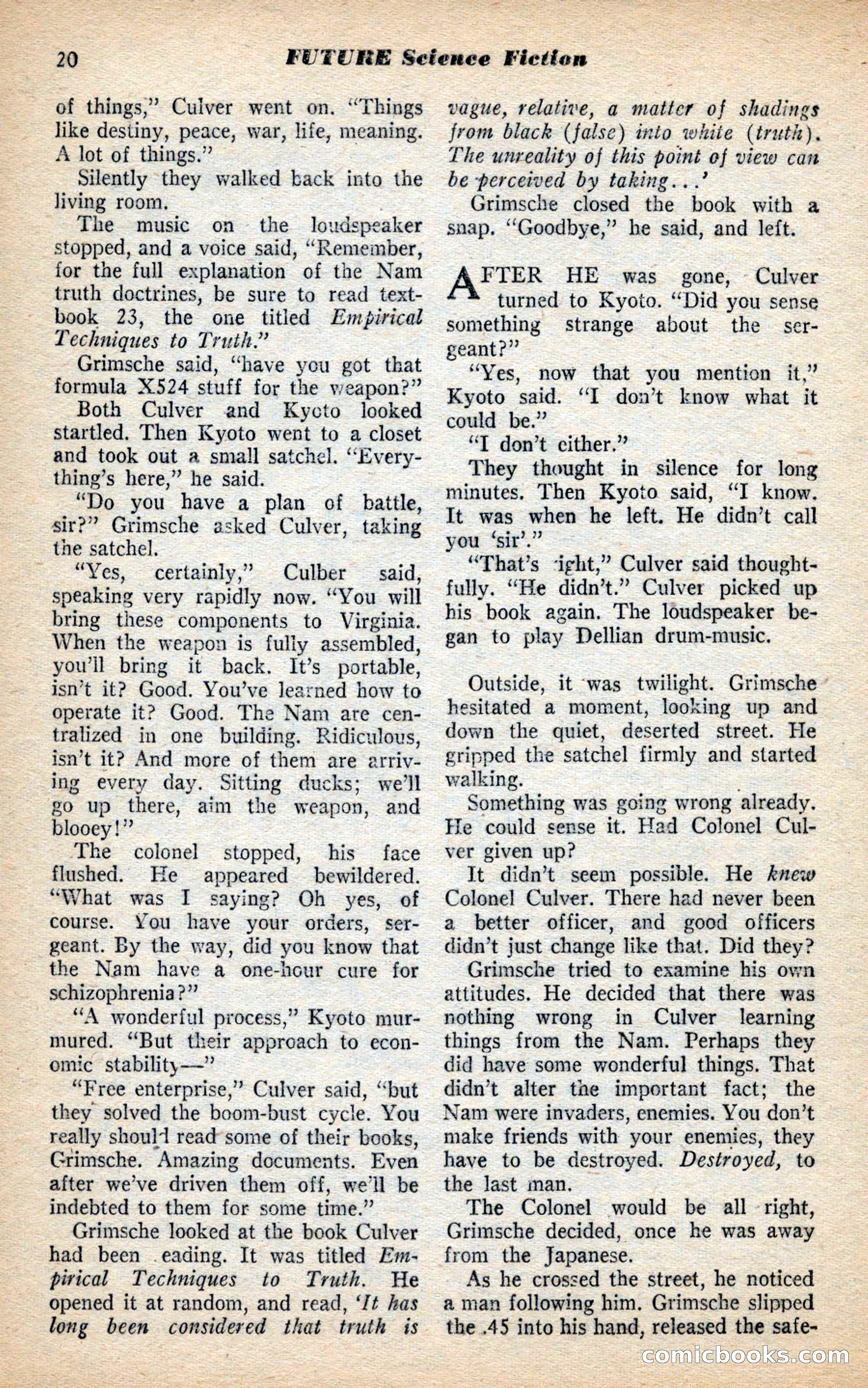 Future Science Fiction, November 1953 — page 20 of 100