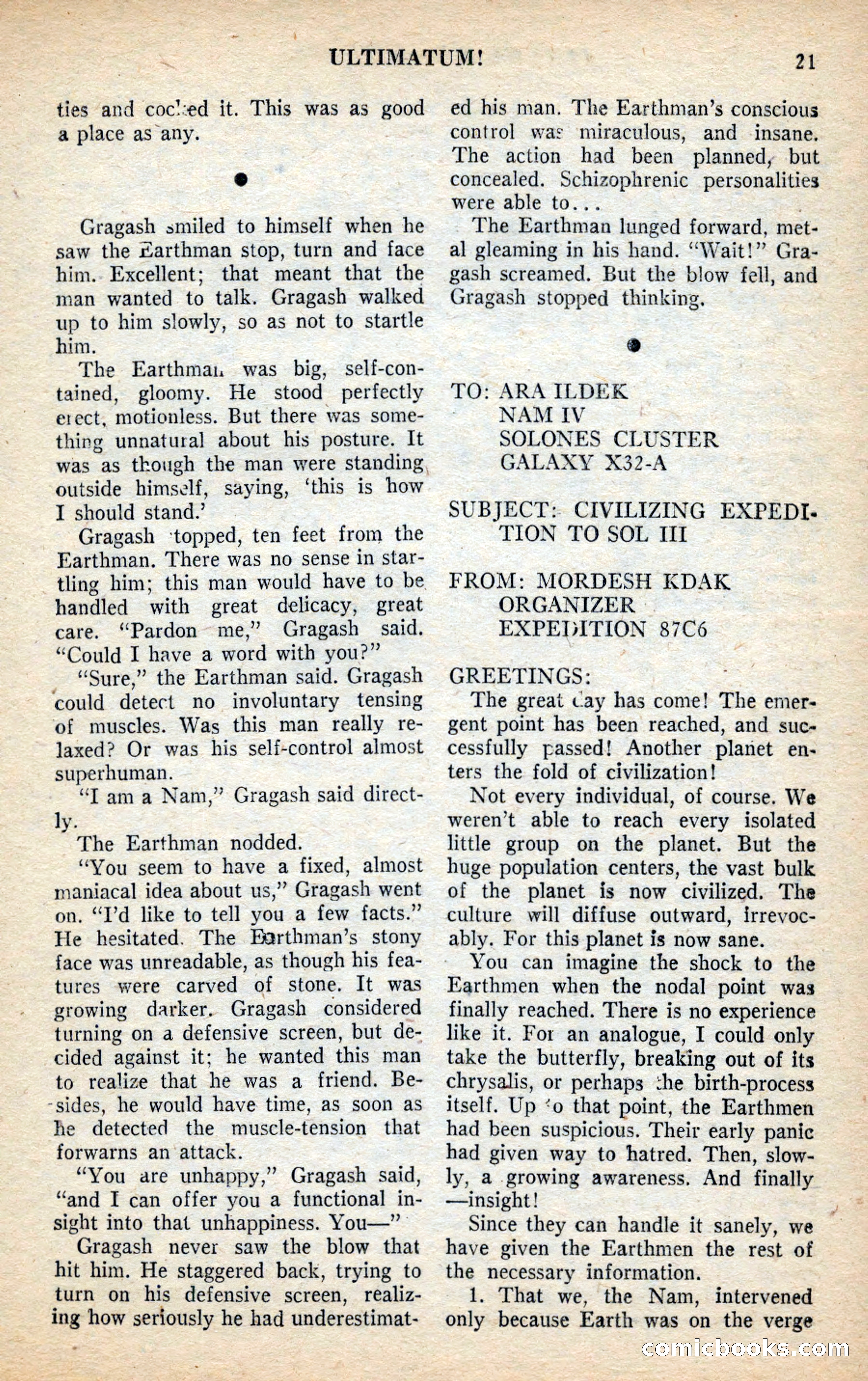 Future Science Fiction, November 1953 — page 21 of 100