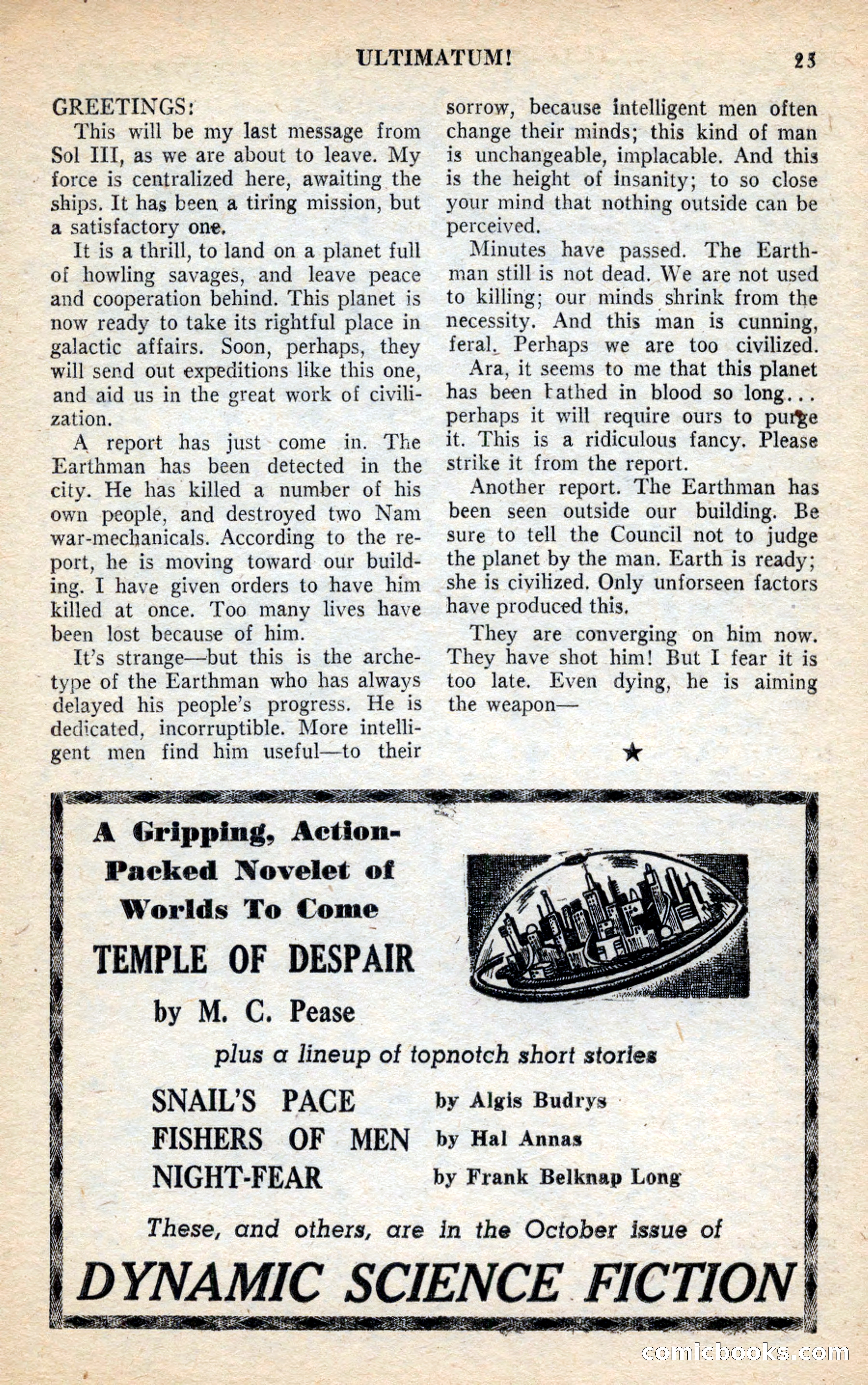 Future Science Fiction, November 1953 — page 25 of 100