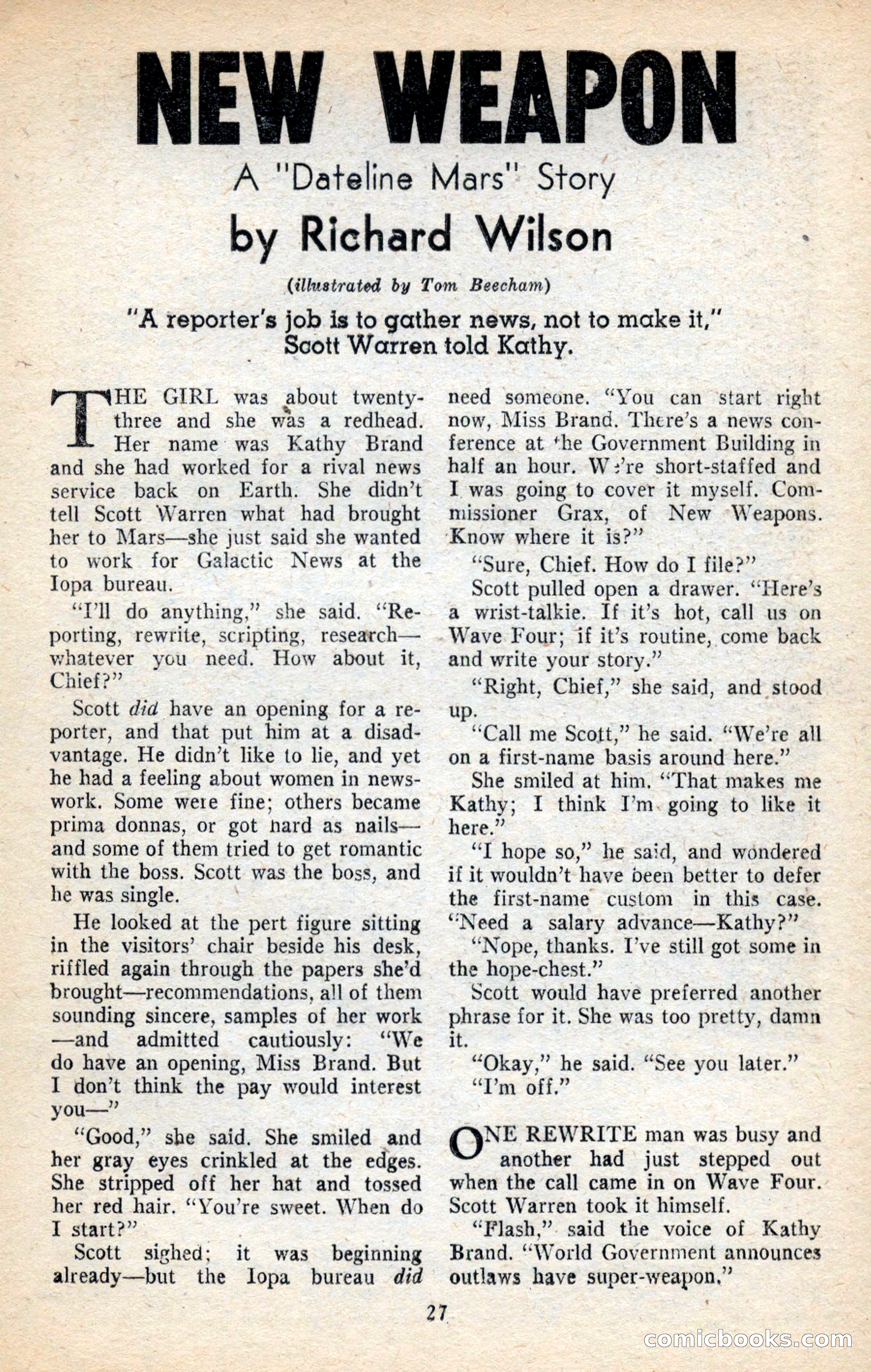 Future Science Fiction, November 1953 — page 27 of 100