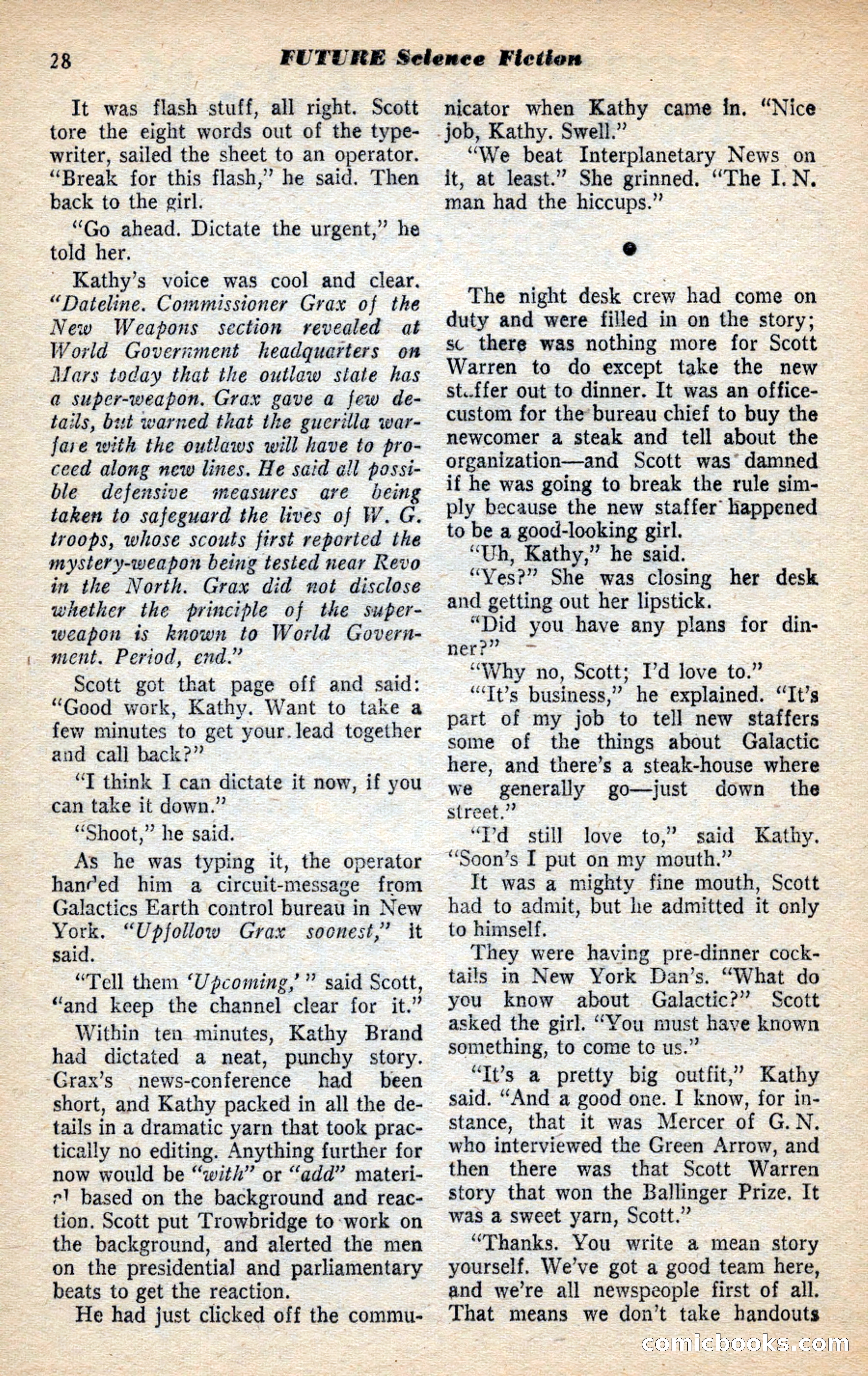 Future Science Fiction, November 1953 — page 28 of 100
