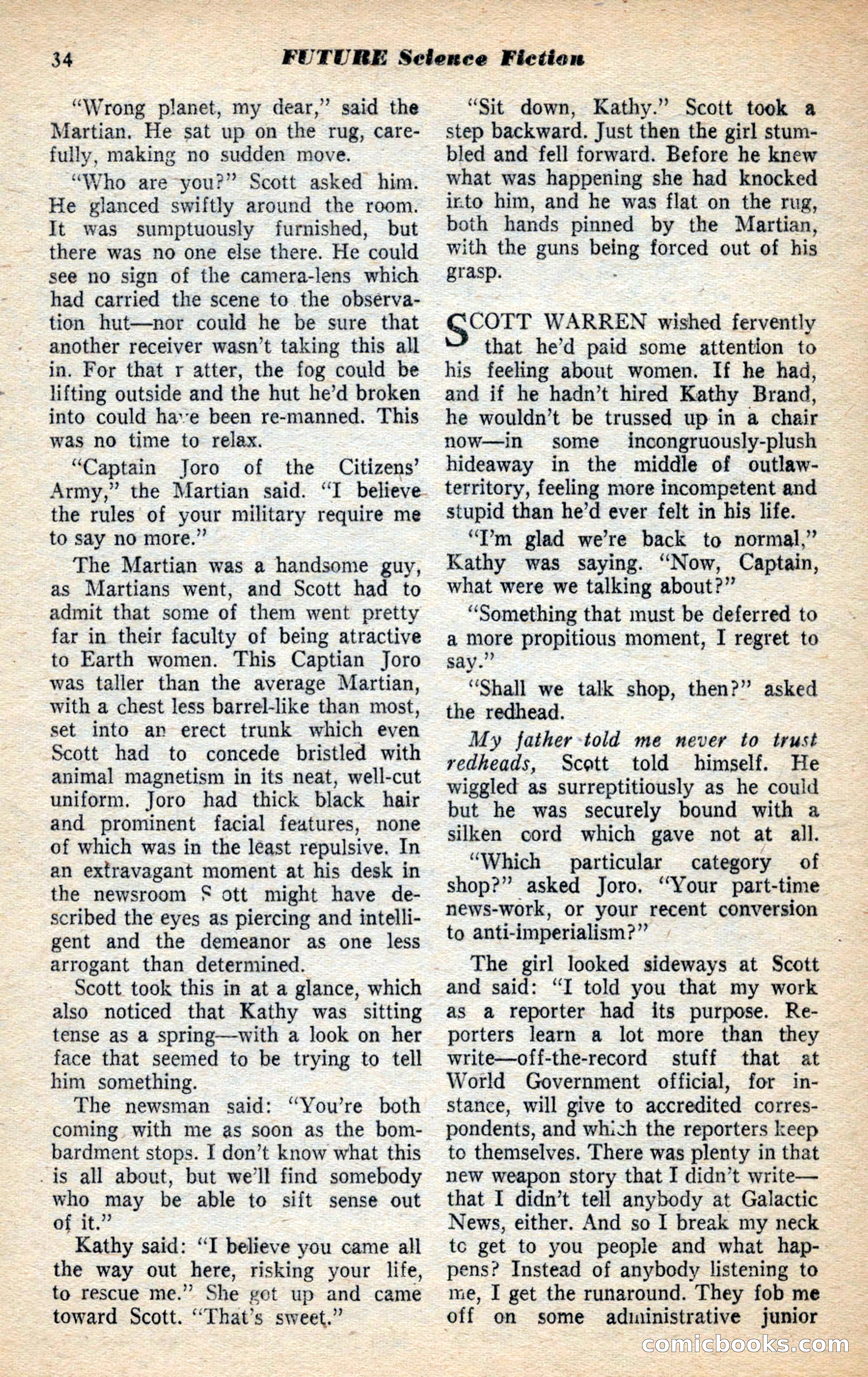 Future Science Fiction, November 1953 — page 34 of 100