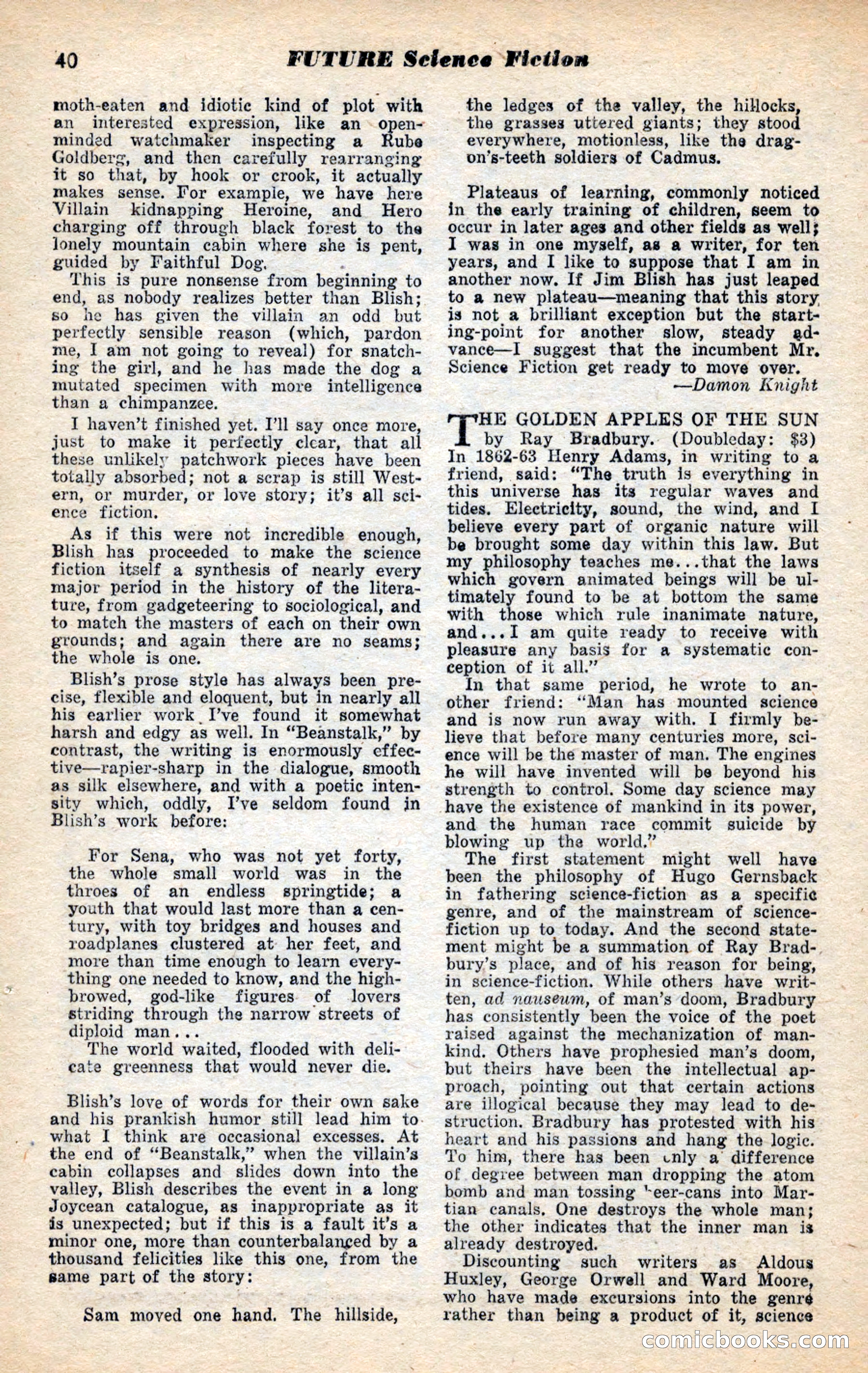 Future Science Fiction, November 1953 — page 40 of 100