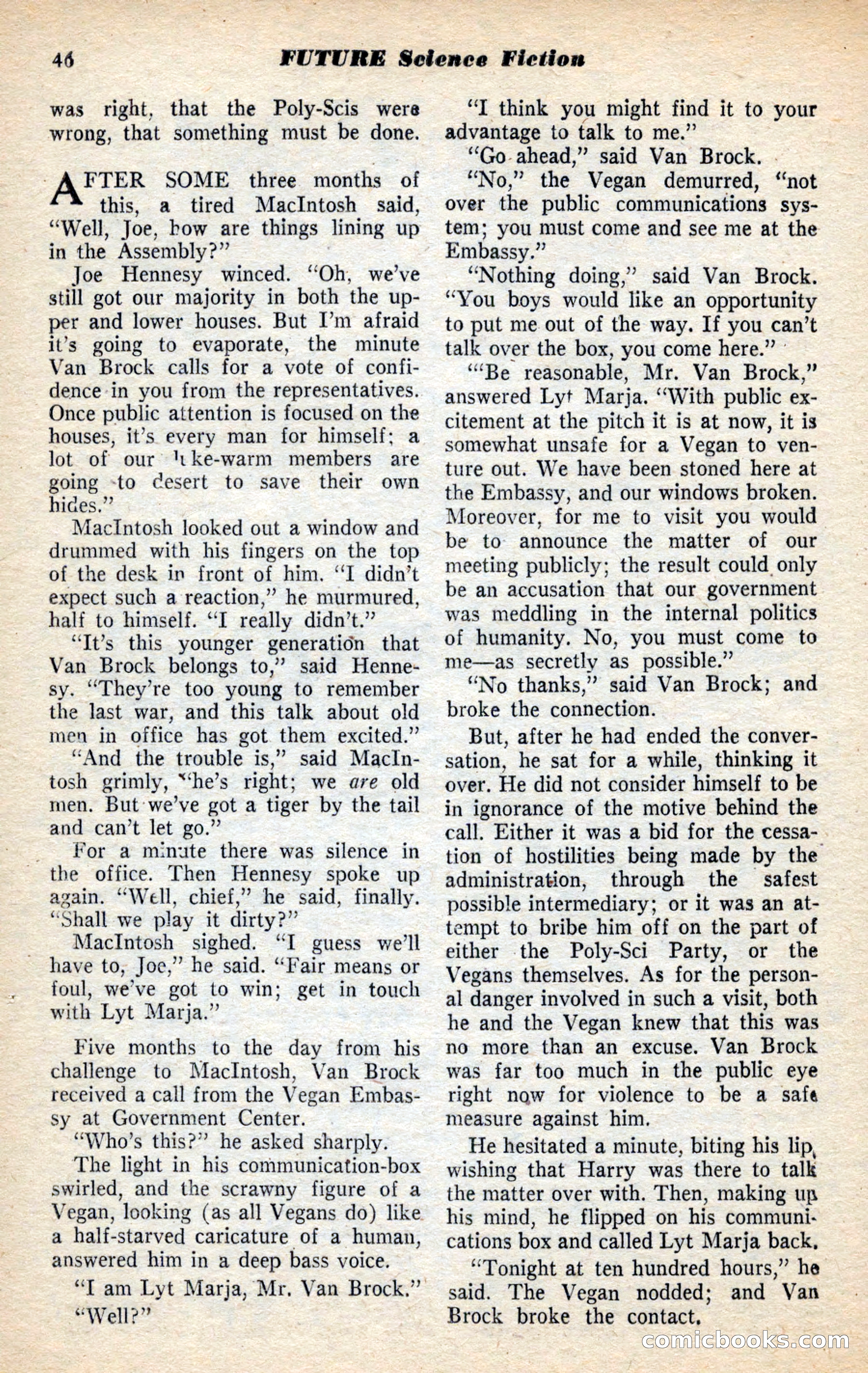 Future Science Fiction, November 1953 — page 46 of 100