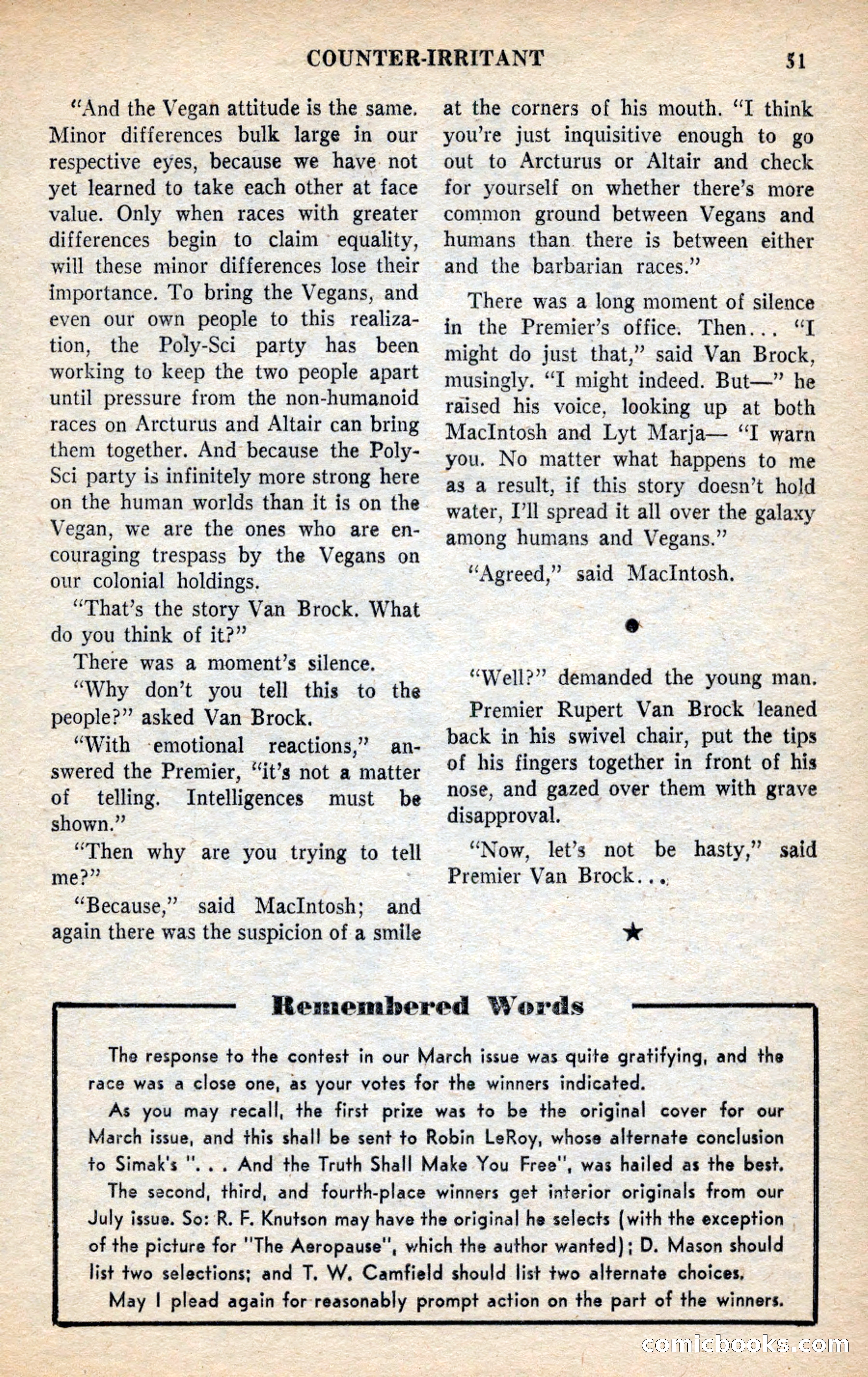 Future Science Fiction, November 1953 — page 51 of 100