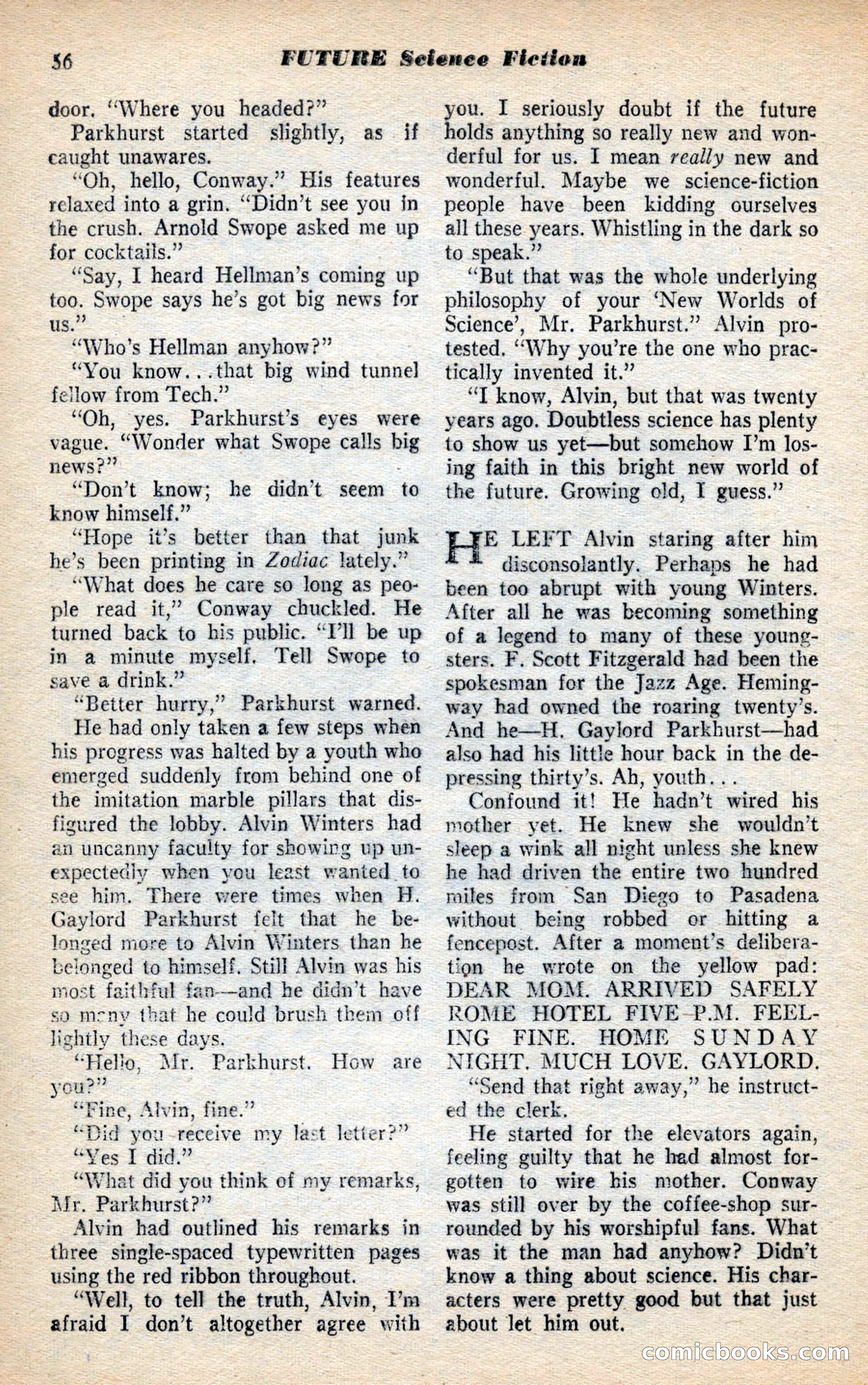 Future Science Fiction, November 1953 — page 56 of 100