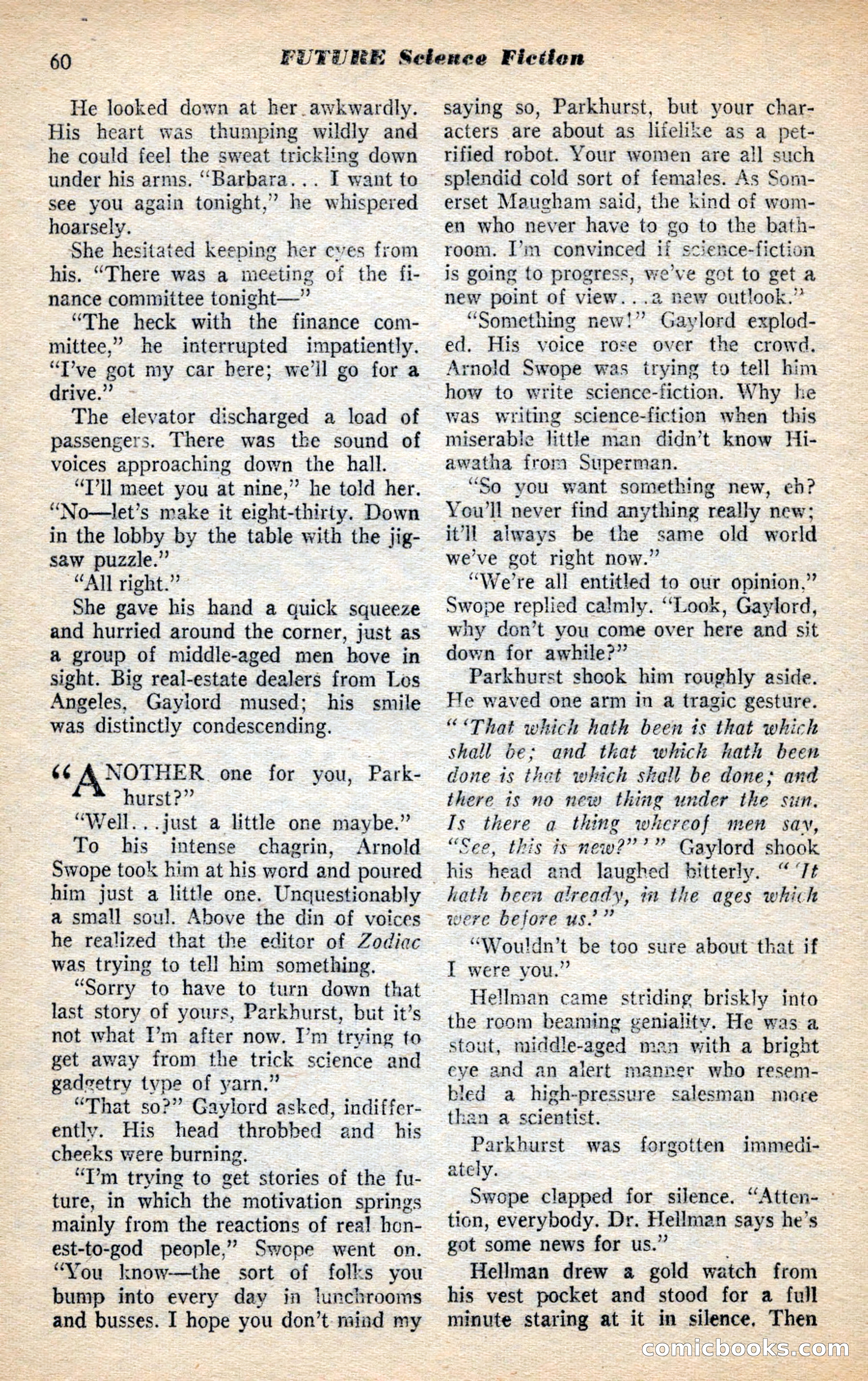 Future Science Fiction, November 1953 — page 60 of 100