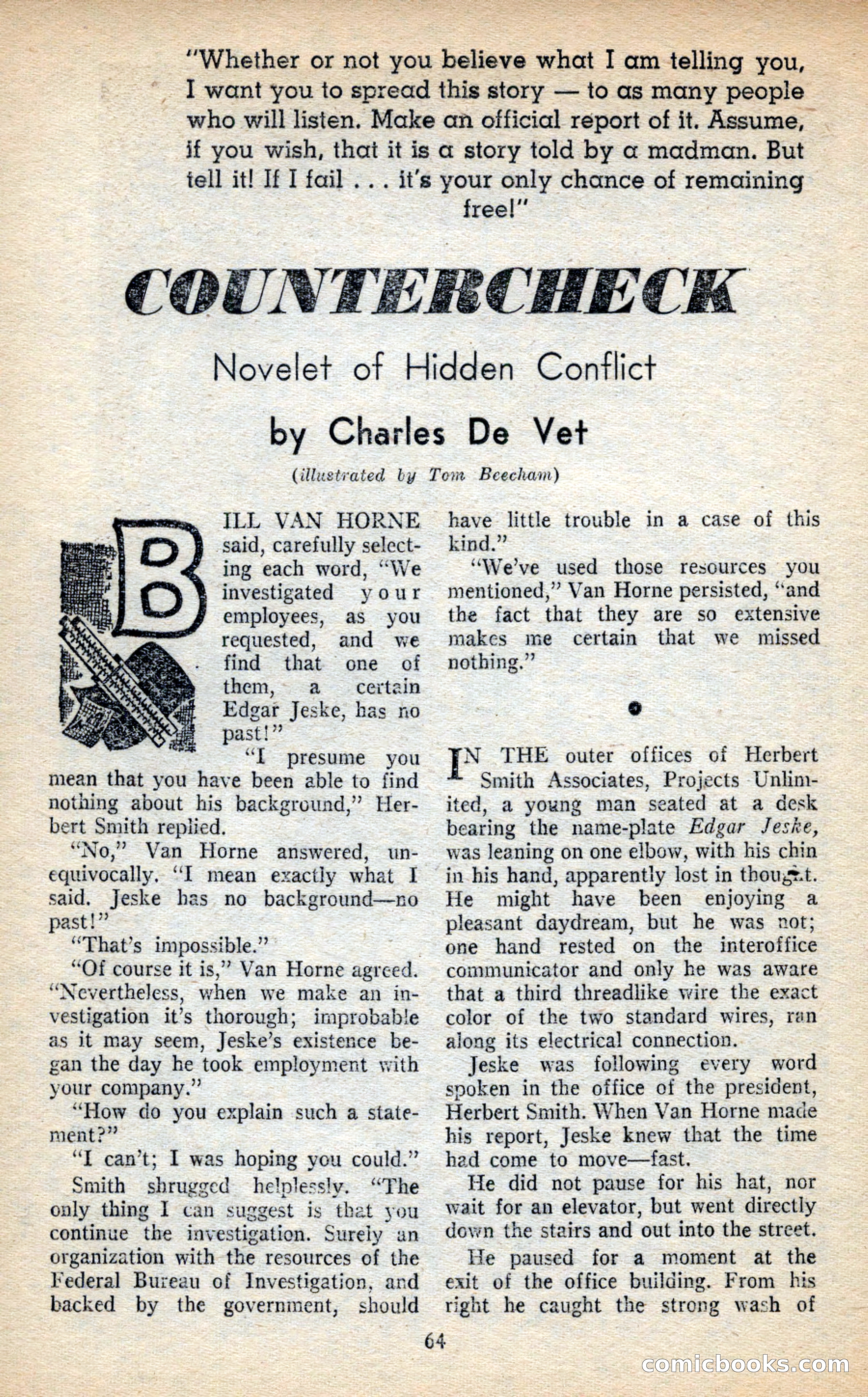 Future Science Fiction, November 1953 — page 64 of 100