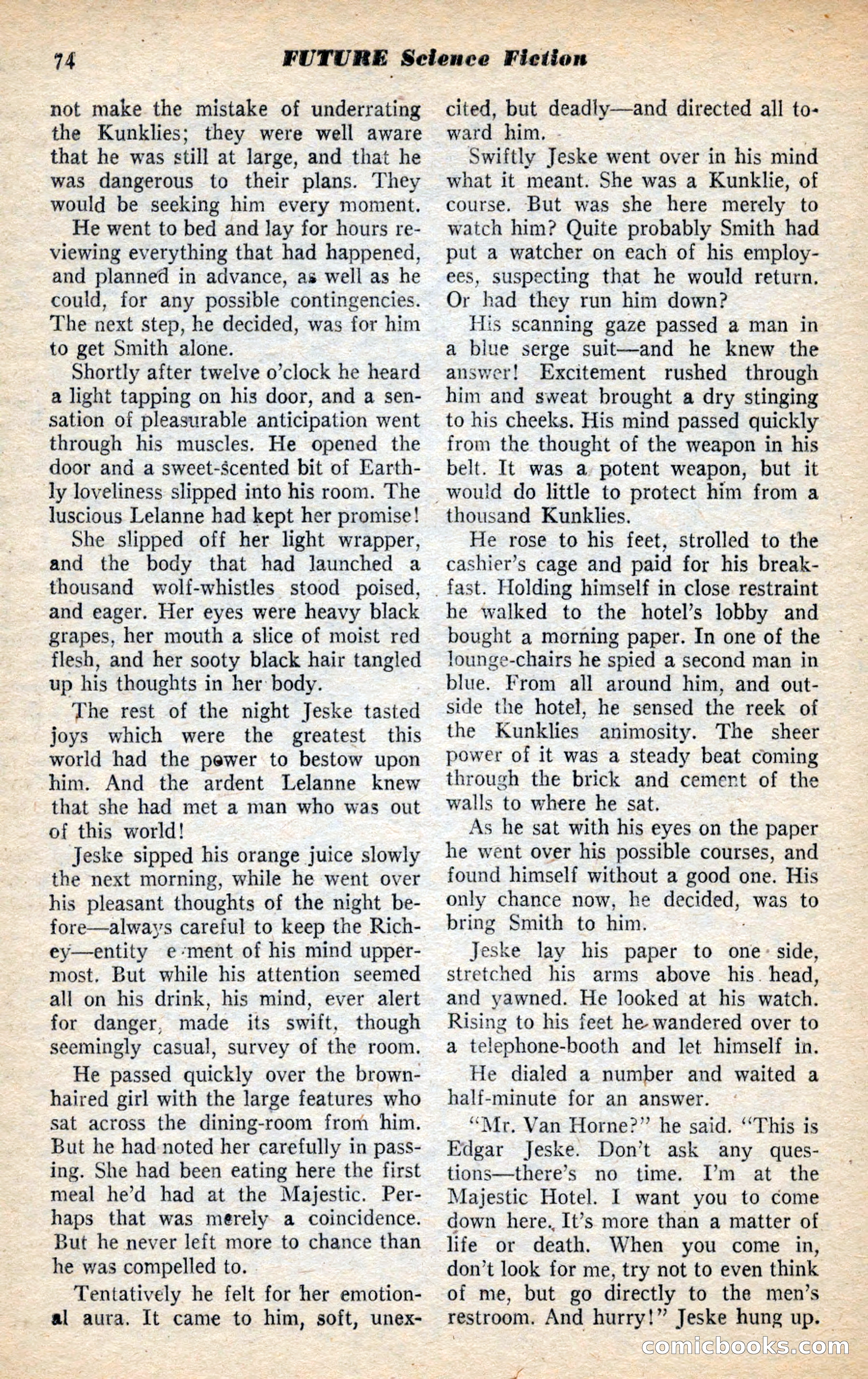 Future Science Fiction, November 1953 — page 74 of 100
