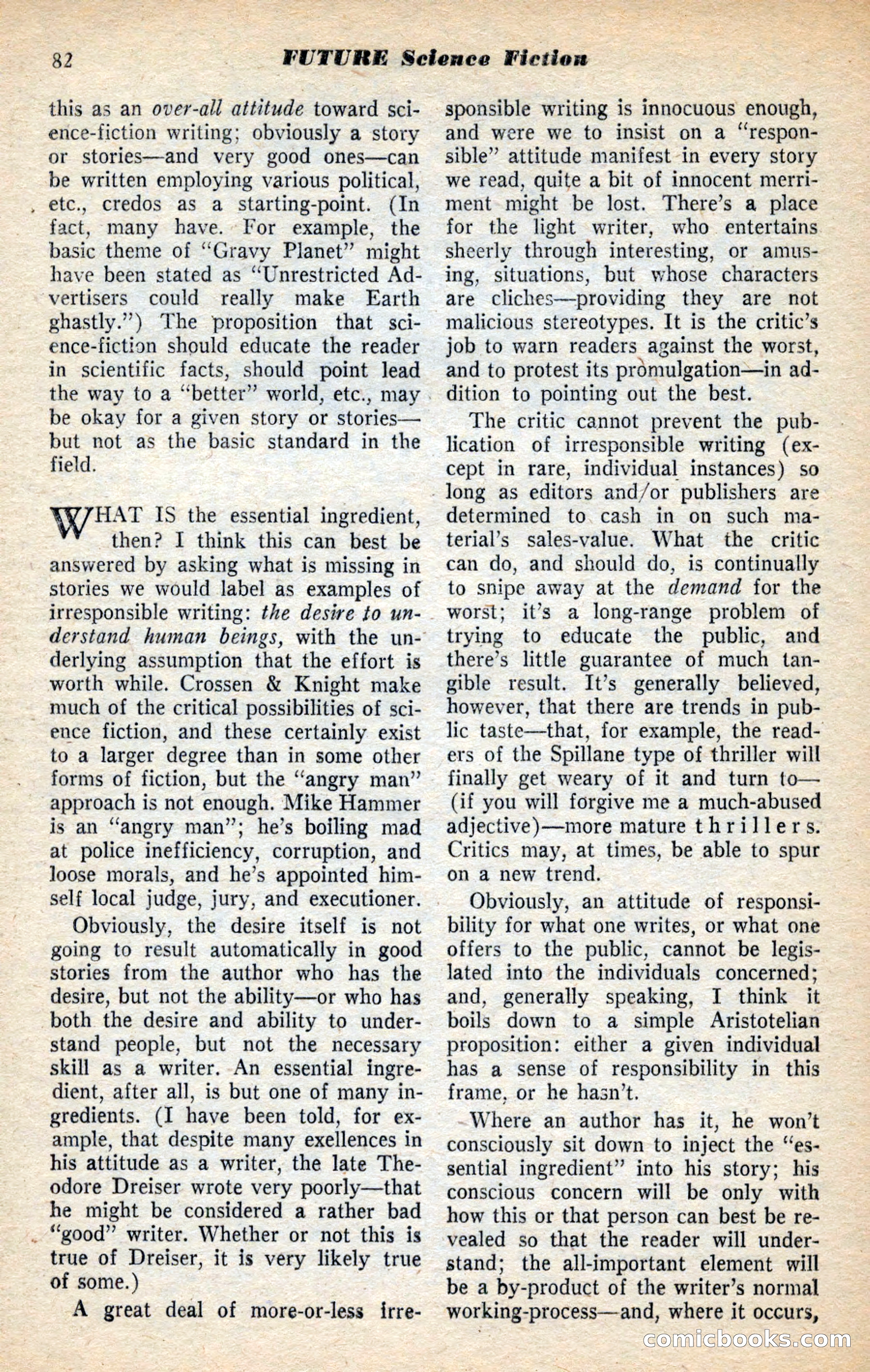 Future Science Fiction, November 1953 — page 82 of 100