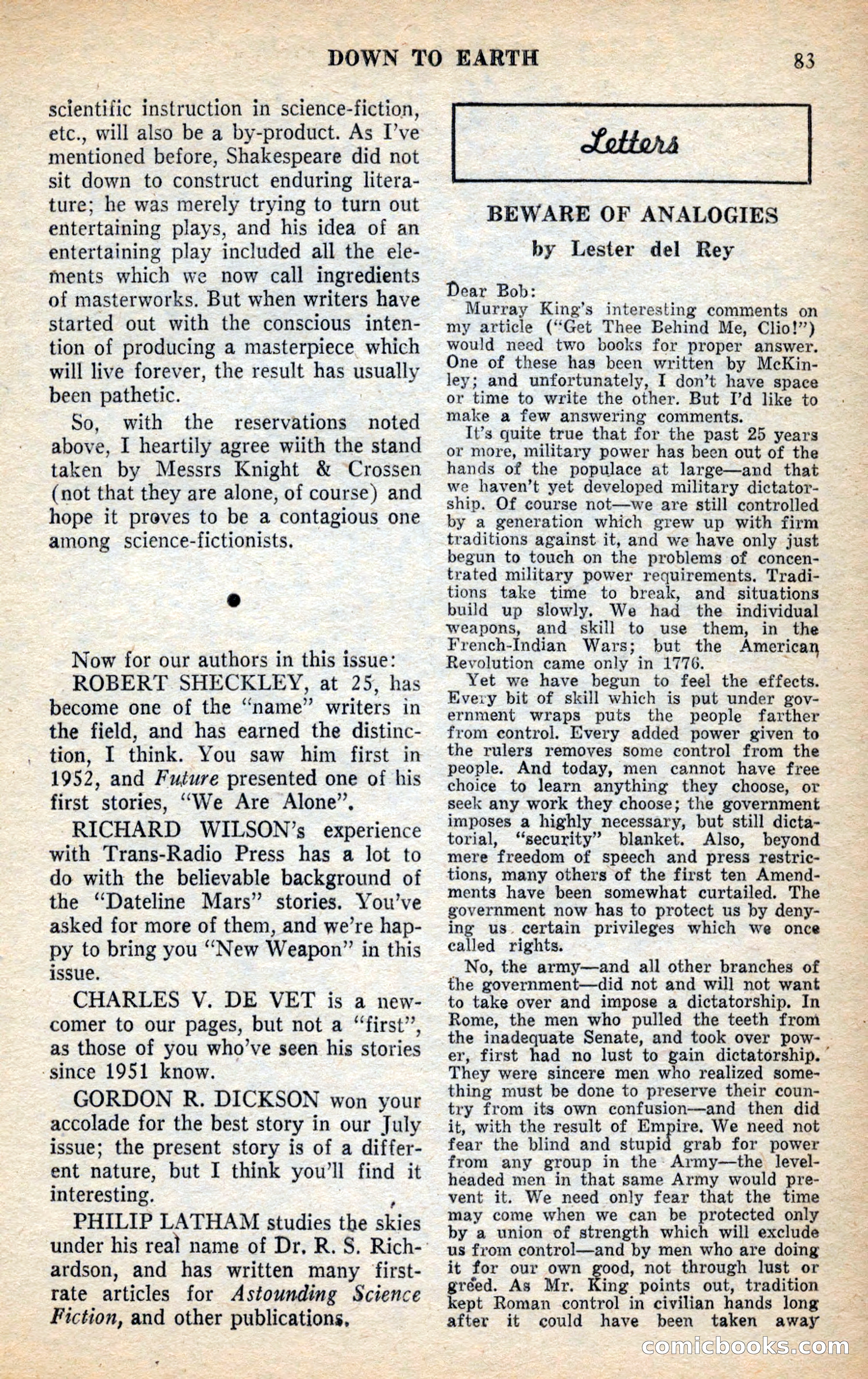 Future Science Fiction, November 1953 — page 83 of 100
