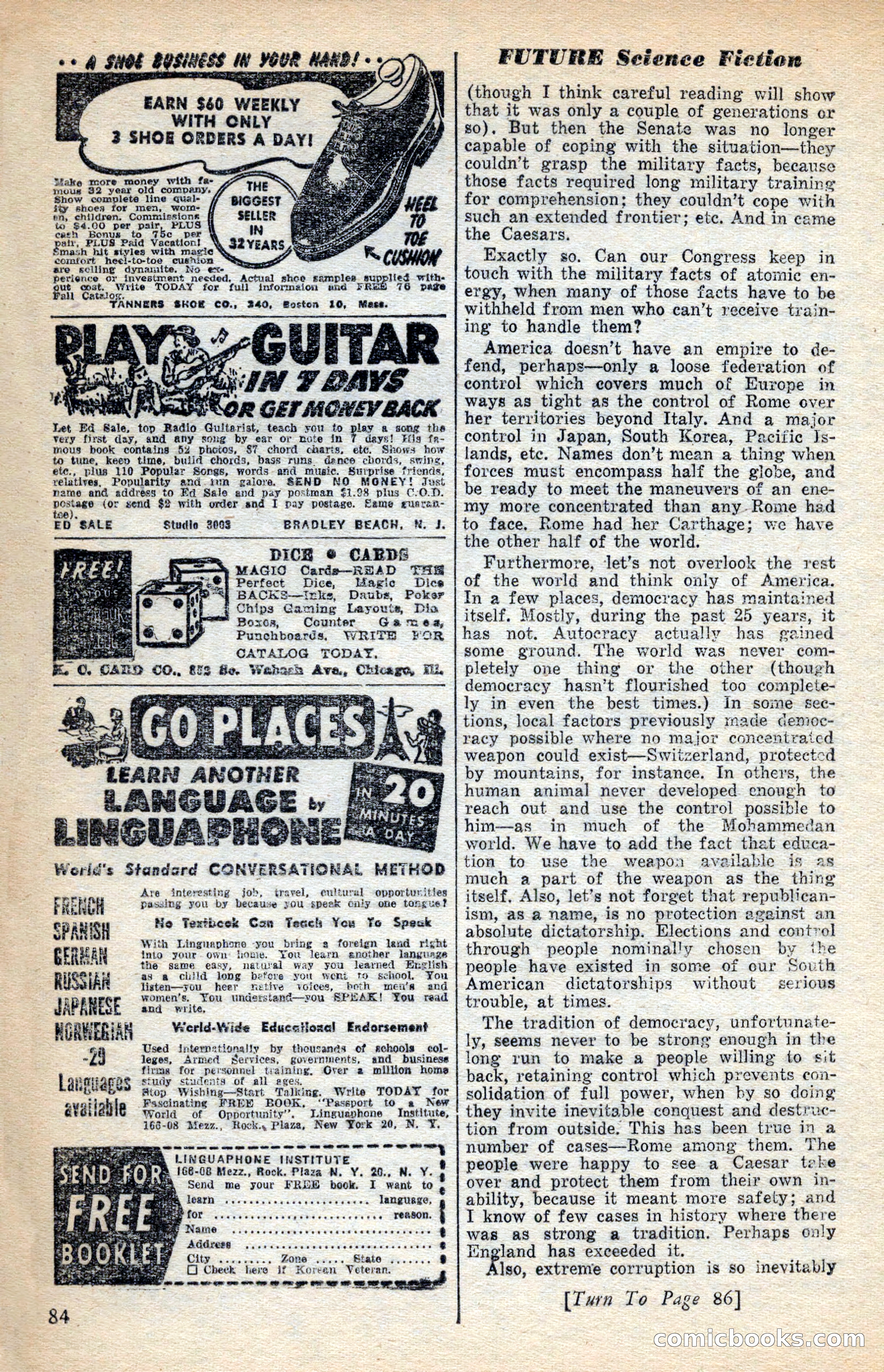 Future Science Fiction, November 1953 — page 84 of 100