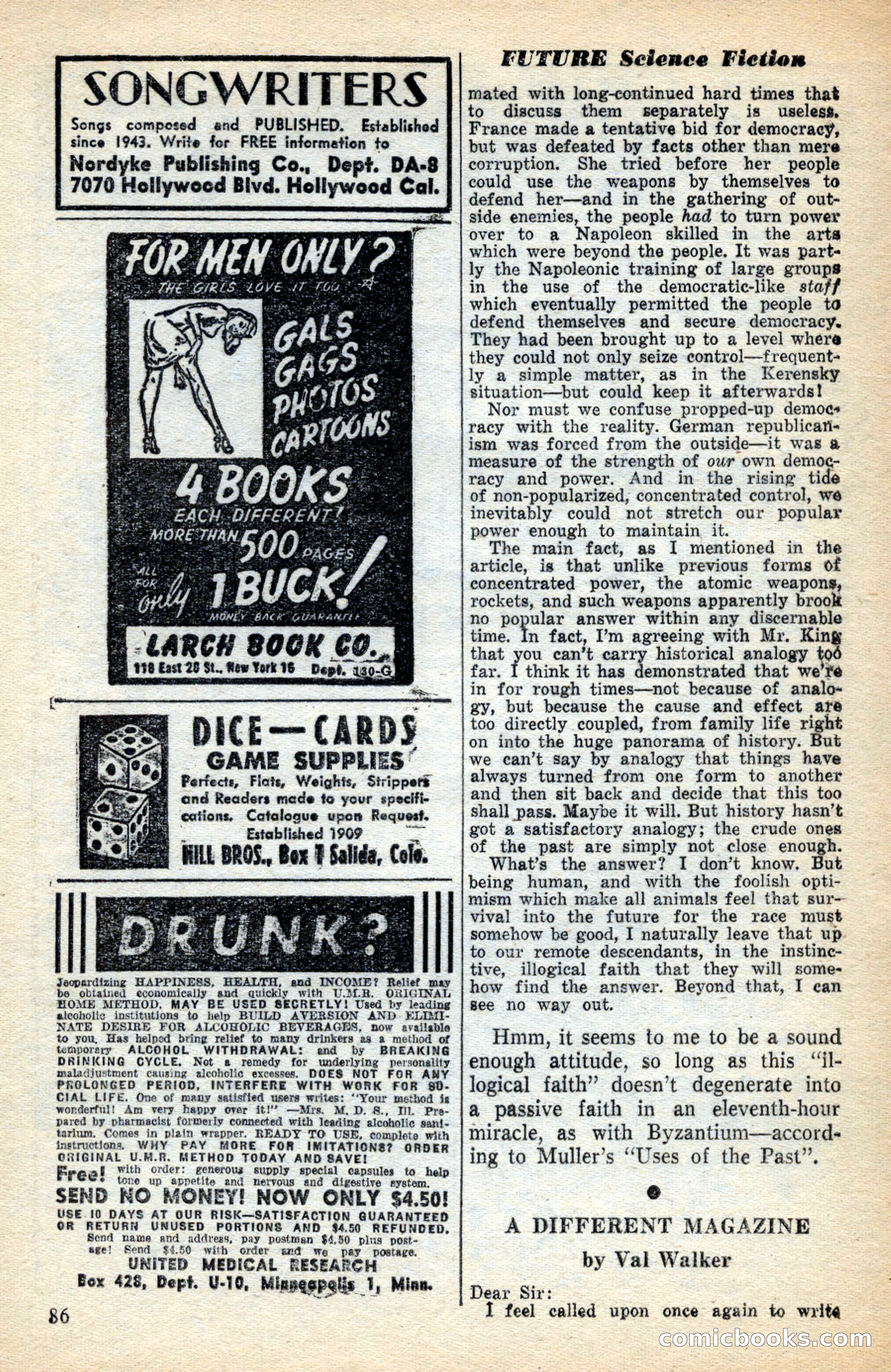Future Science Fiction, November 1953 — page 86 of 100