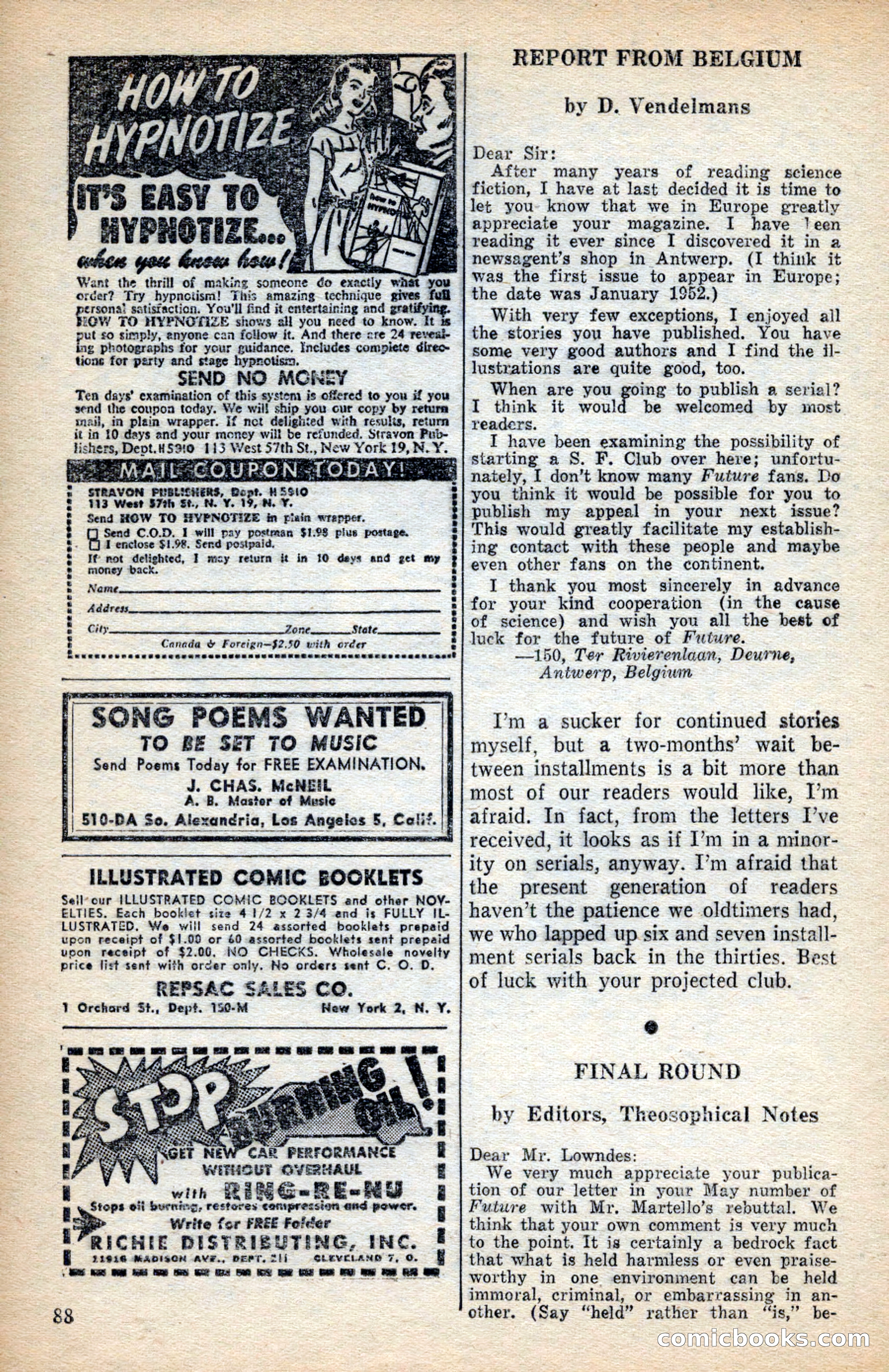 Future Science Fiction, November 1953 — page 88 of 100