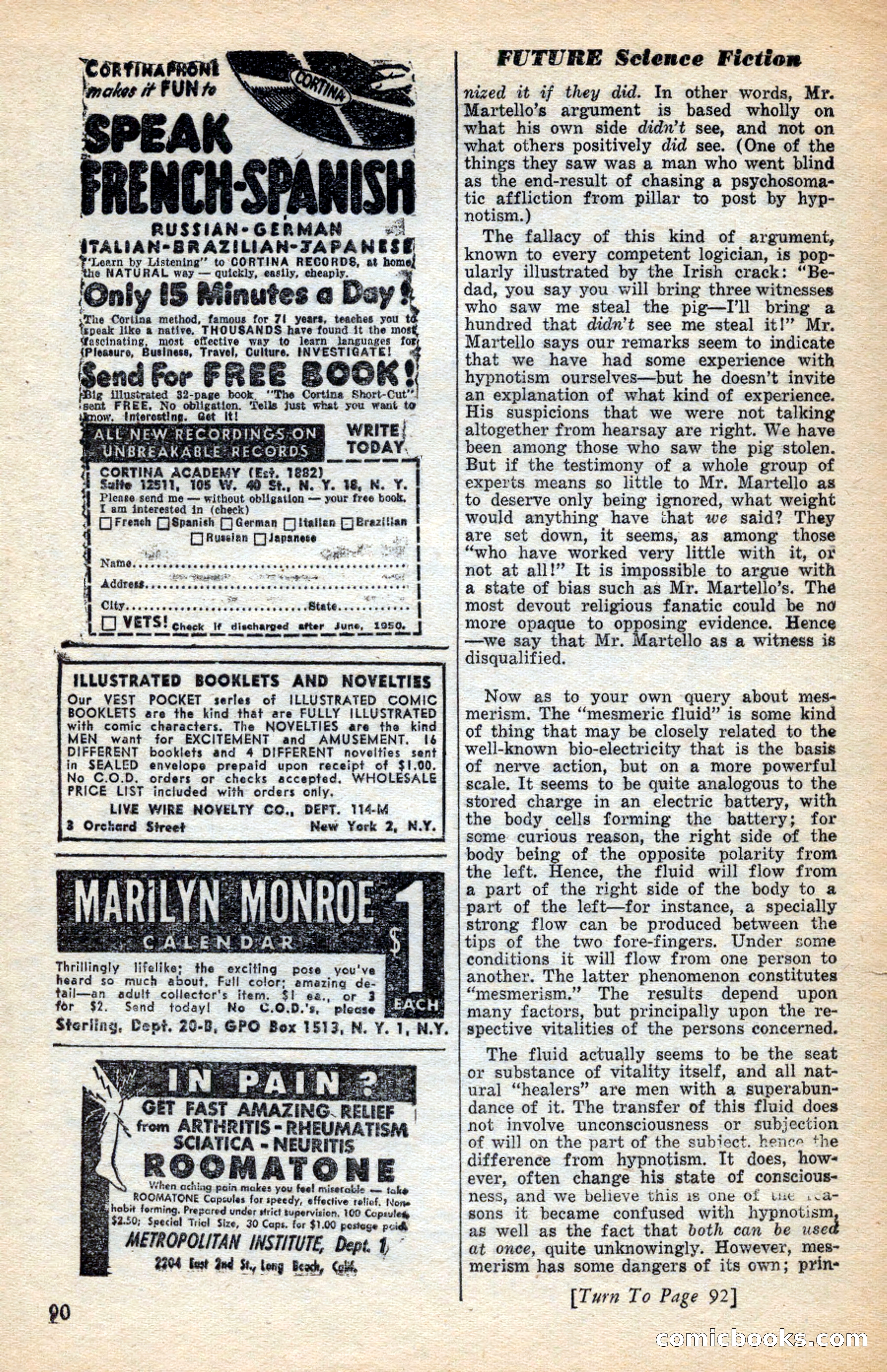 Future Science Fiction, November 1953 — page 90 of 100