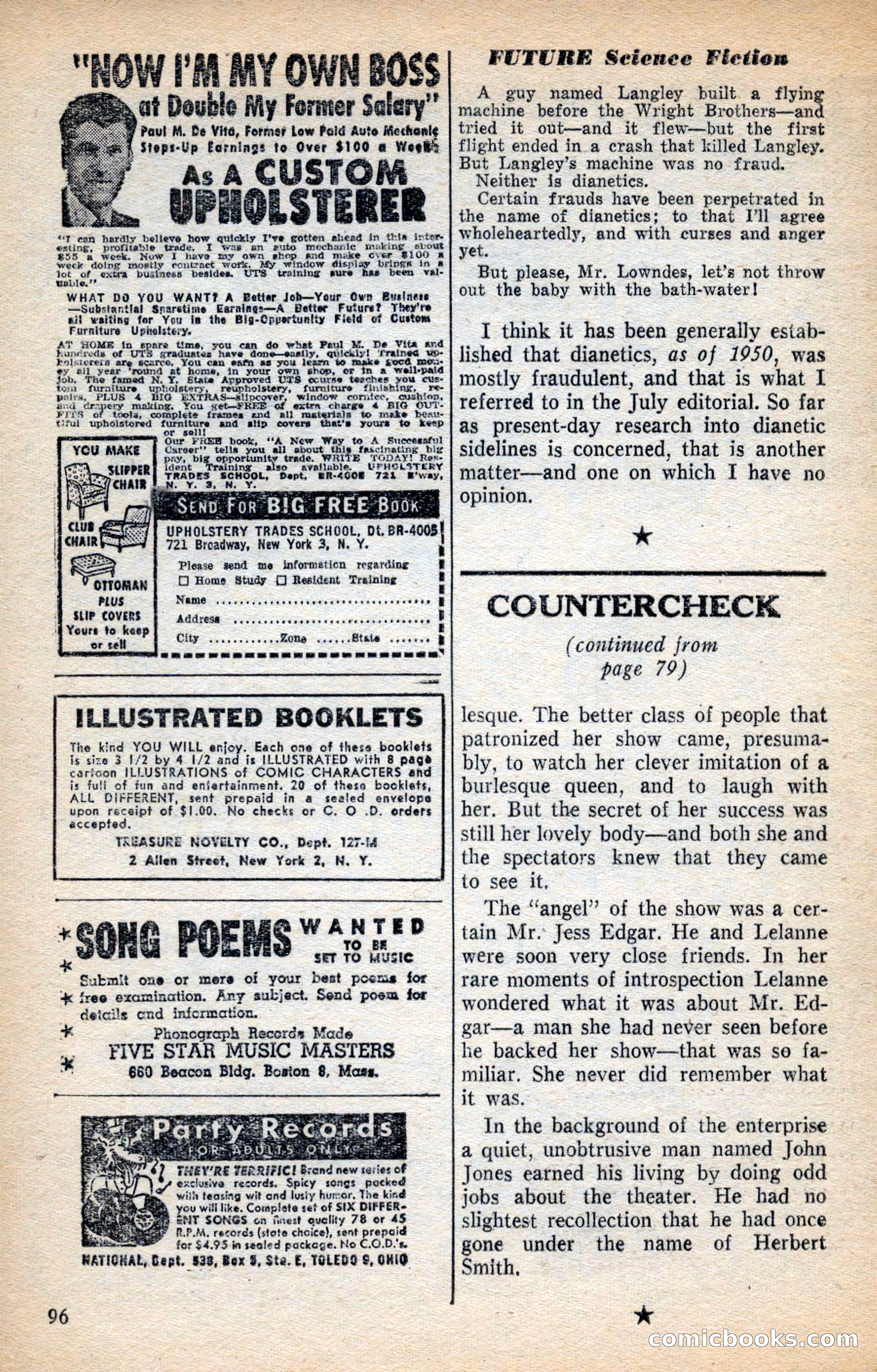 Future Science Fiction, November 1953 — page 96 of 100
