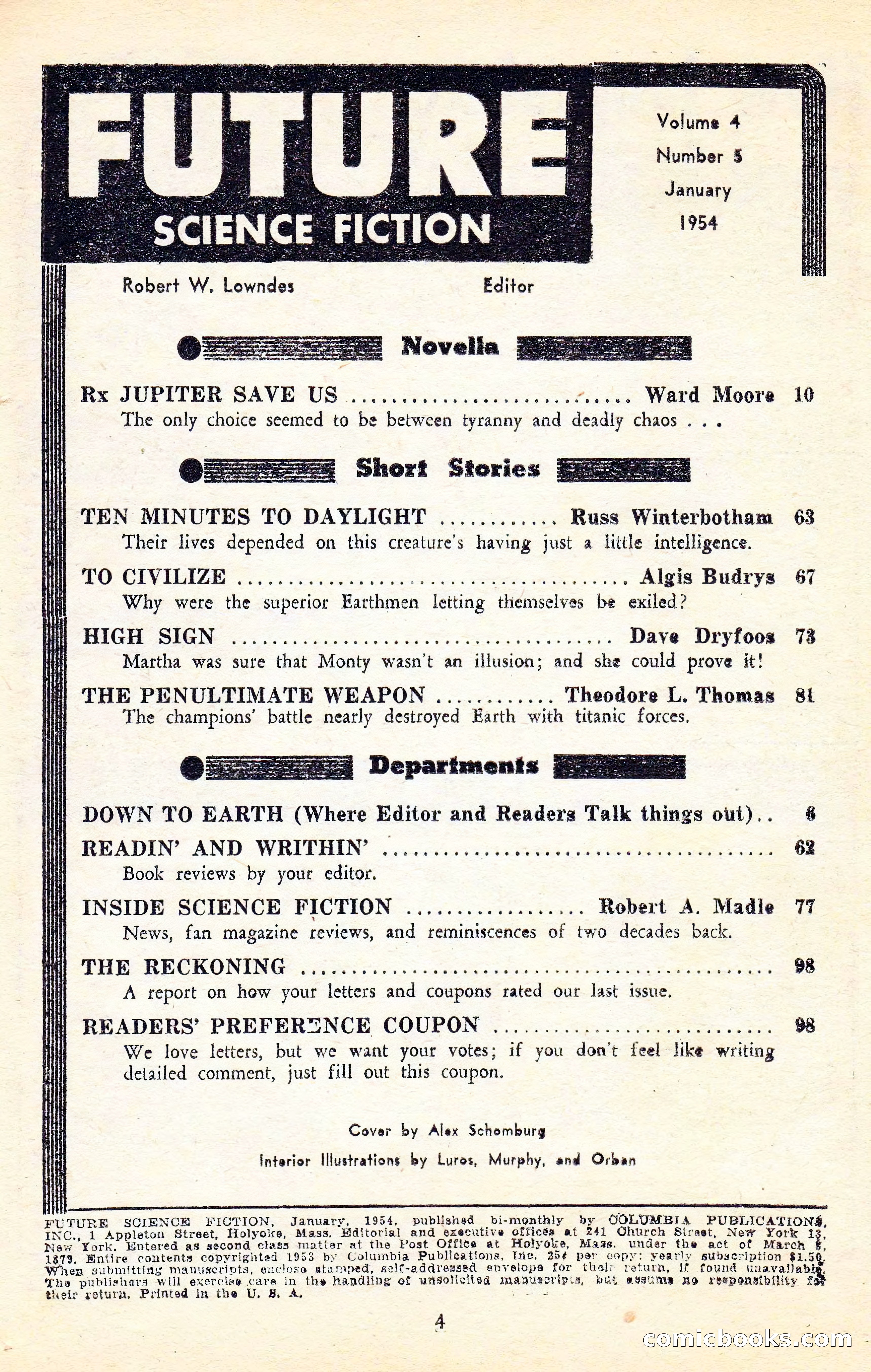 Future Science Fiction, Vol. 4, No. 5 — page 5 of 101