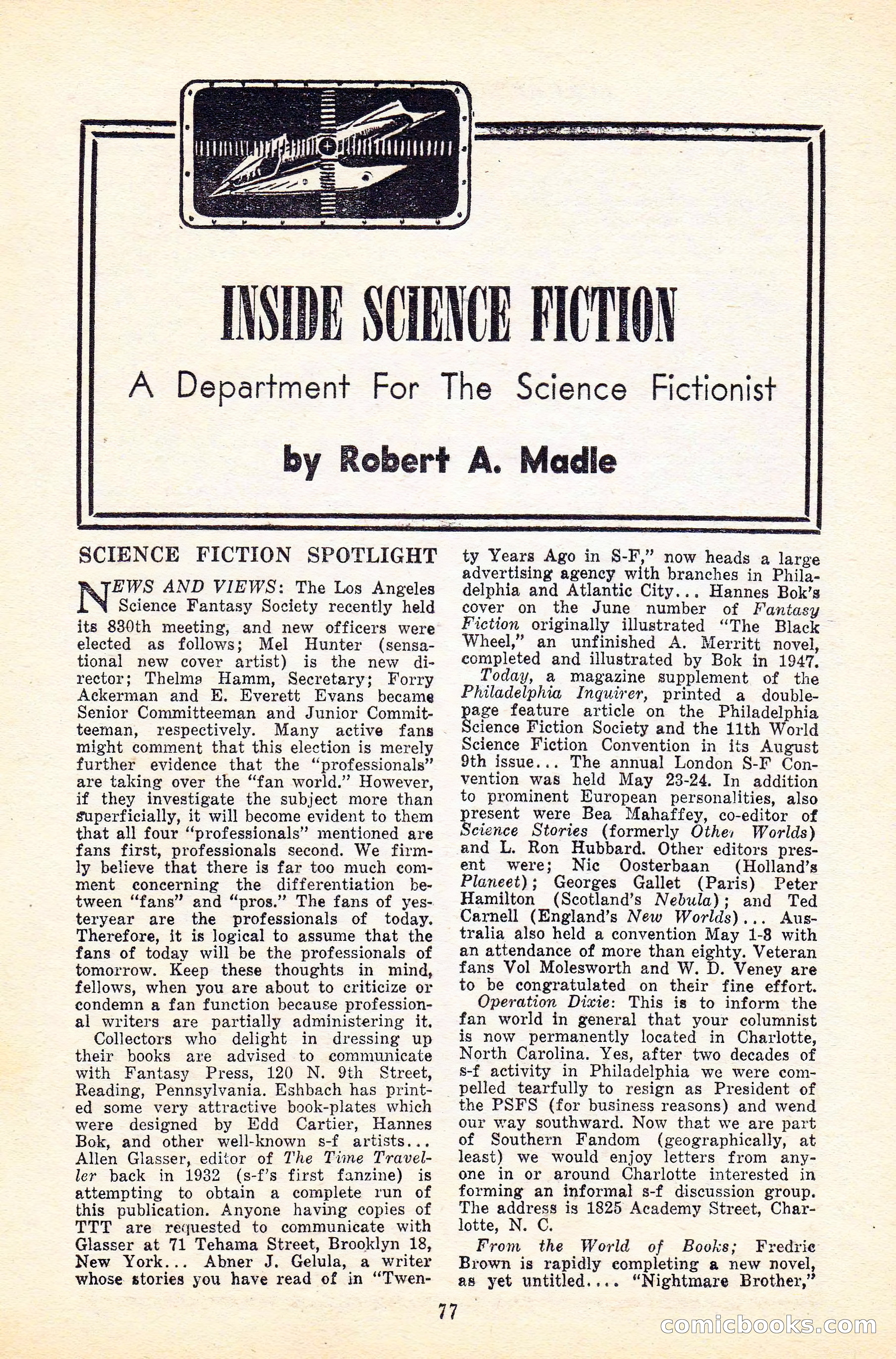 Future Science Fiction, Vol. 4, No. 5 — page 78 of 101
