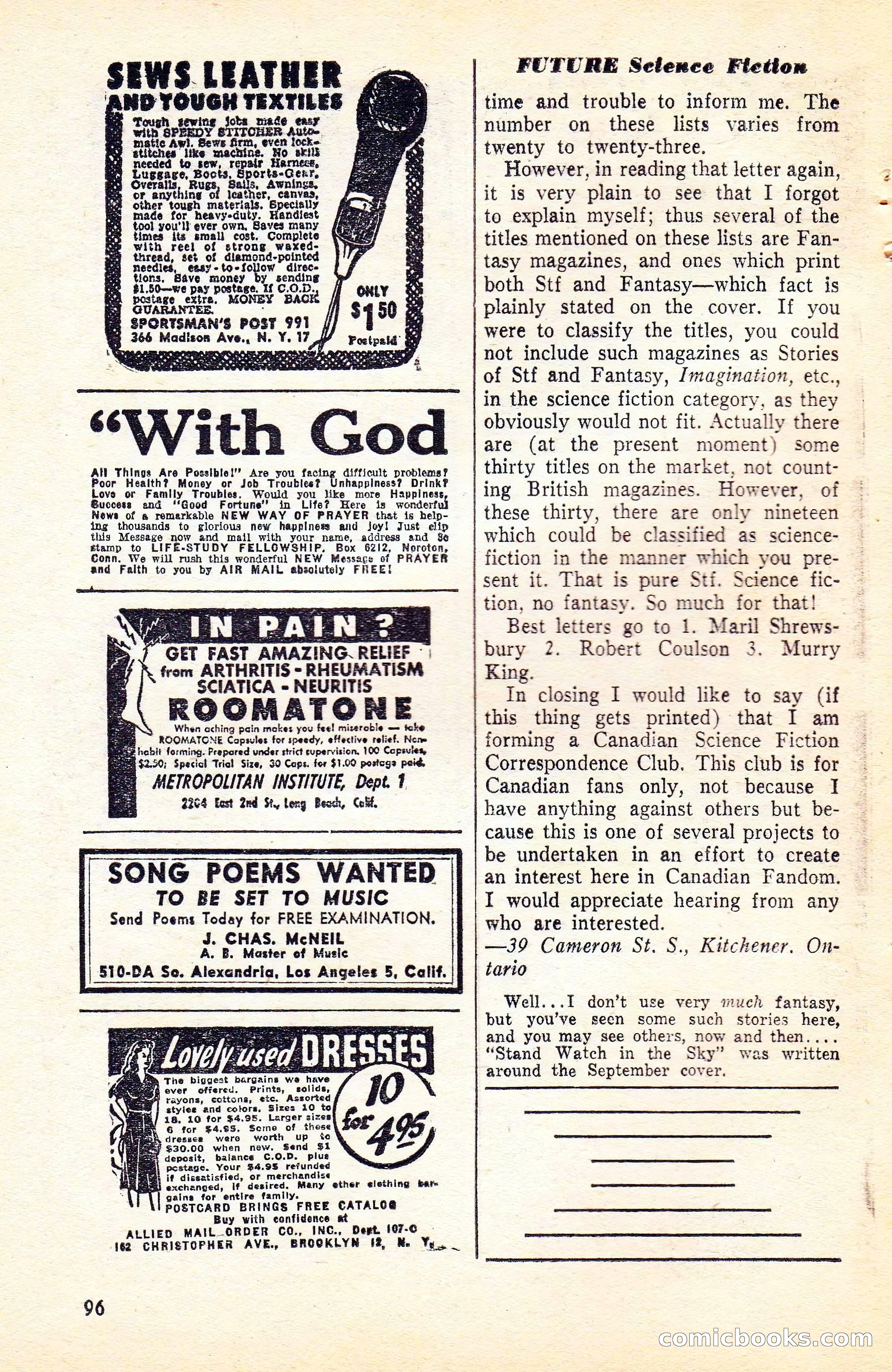 Future Science Fiction, Vol. 4, No. 5 — page 97 of 101