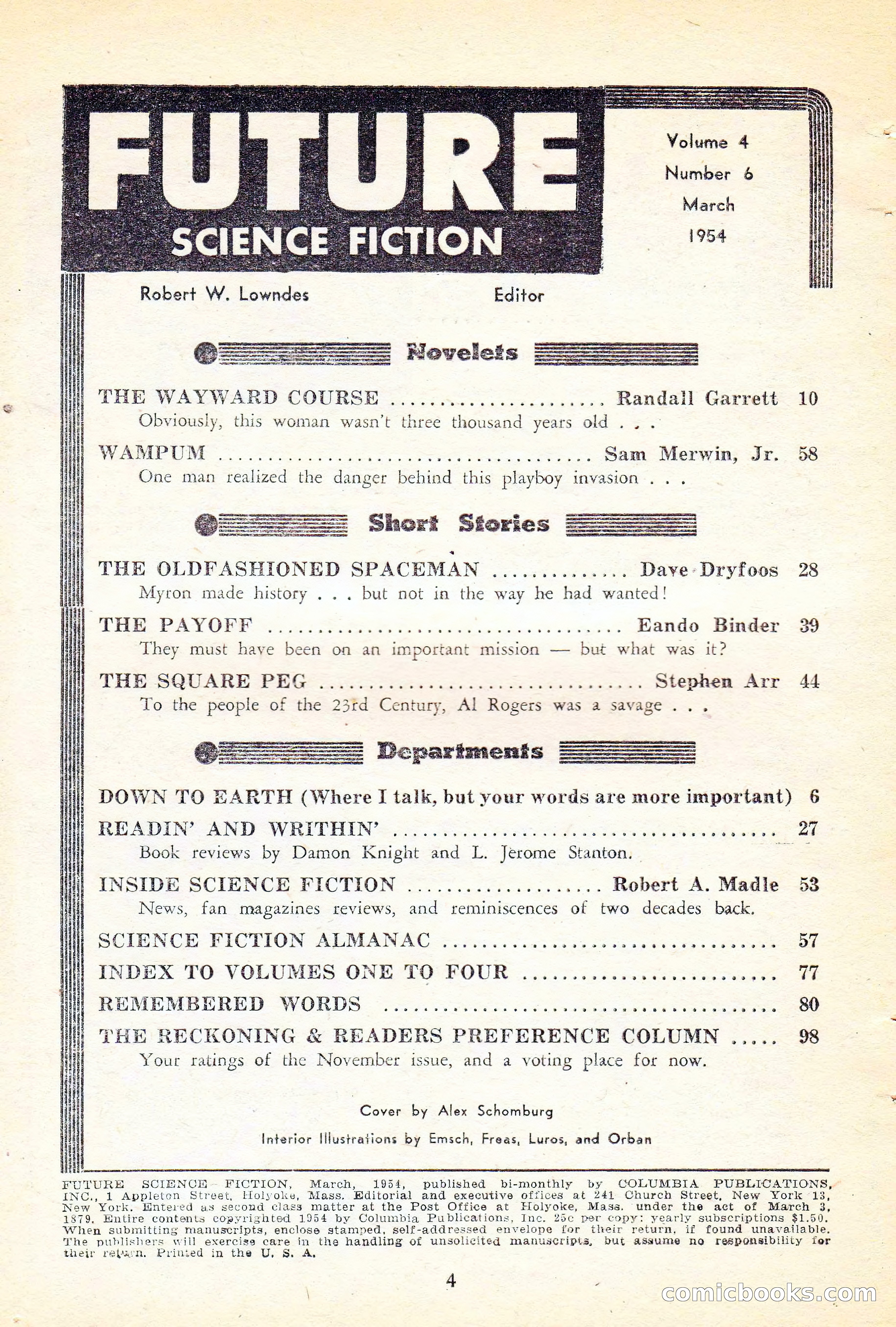 Future Science Fiction, Vol. 4, No. 6 — page 5 of 101