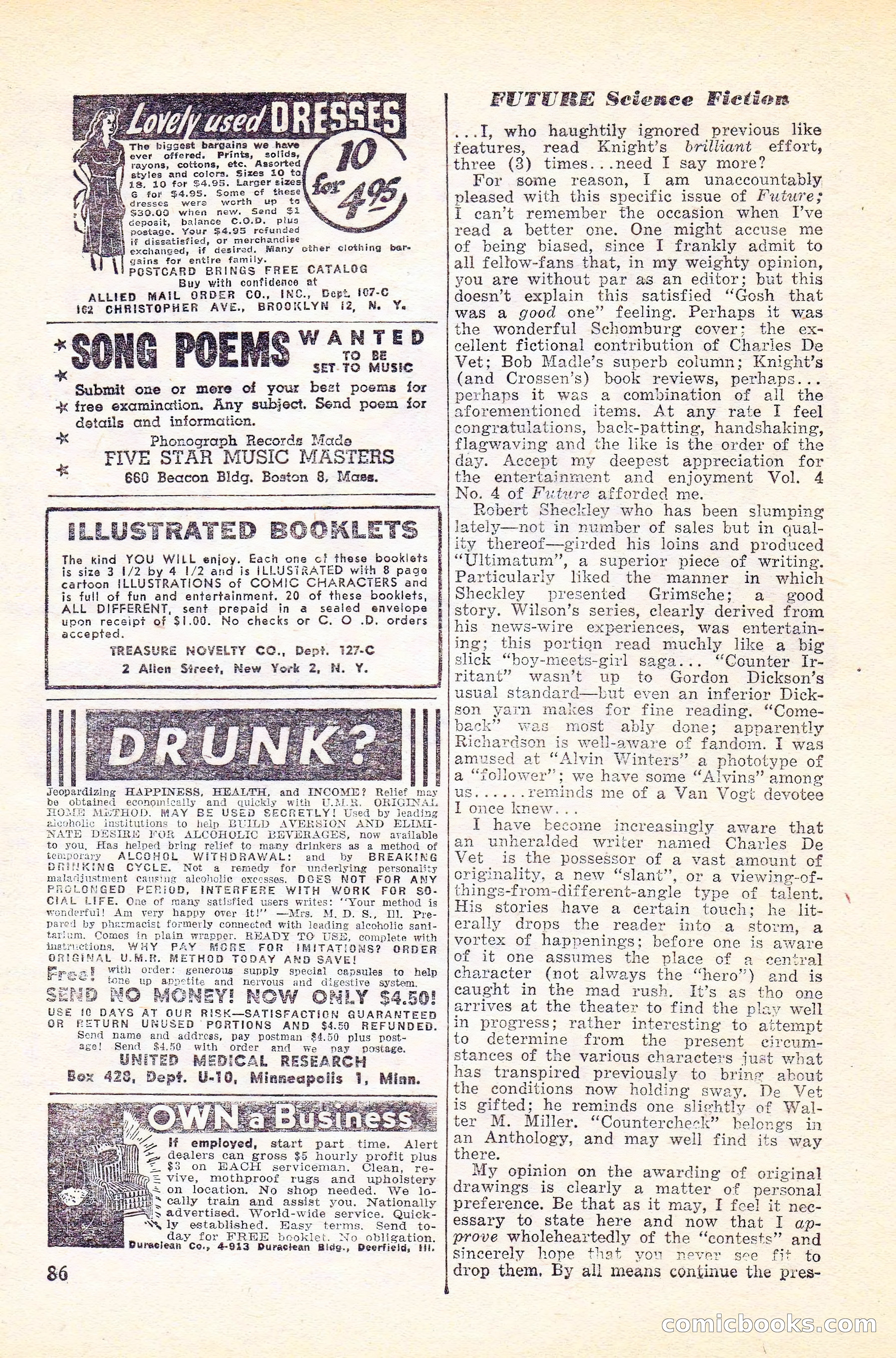 Future Science Fiction, Vol. 4, No. 6 — page 87 of 101