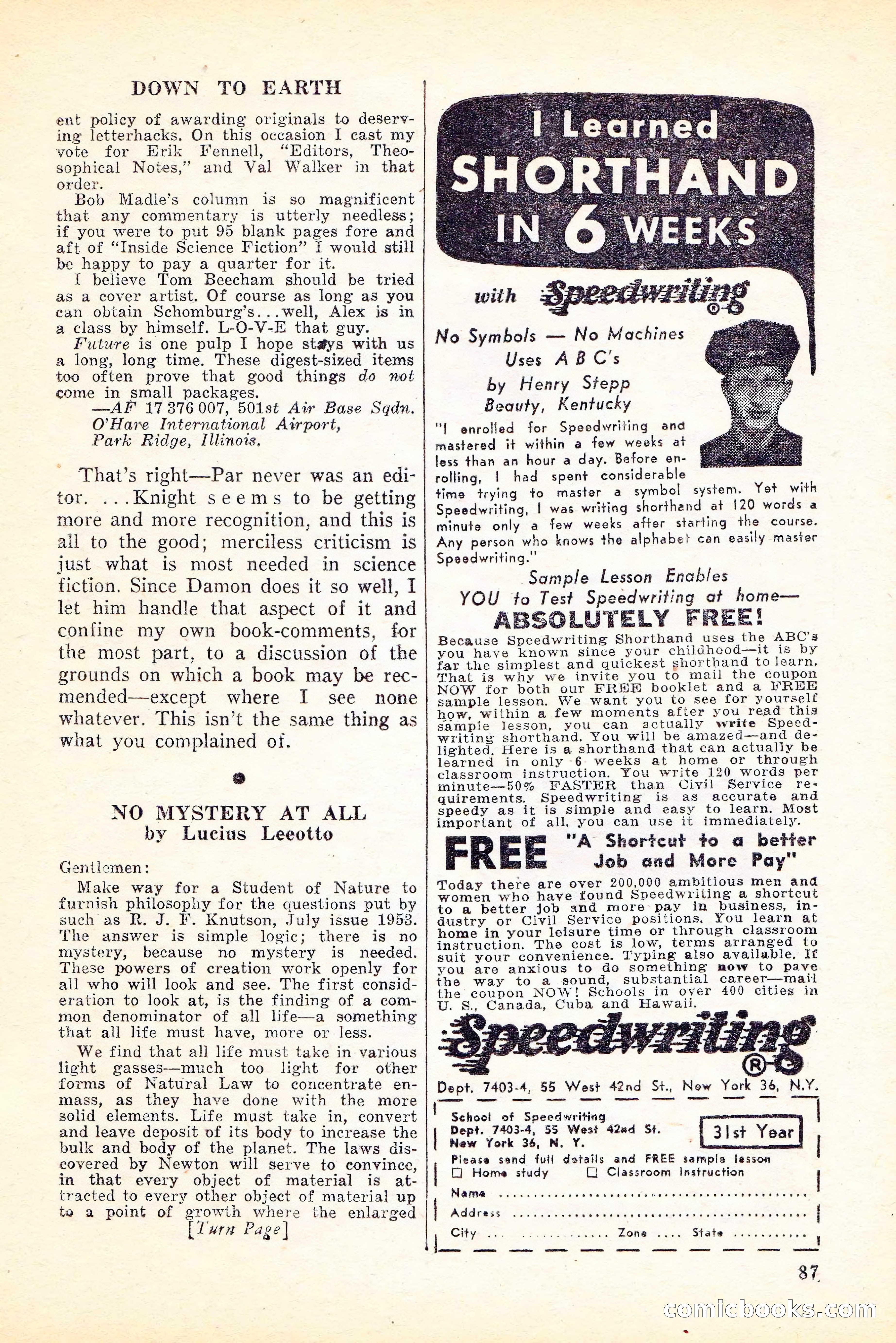 Future Science Fiction, Vol. 4, No. 6 — page 88 of 101