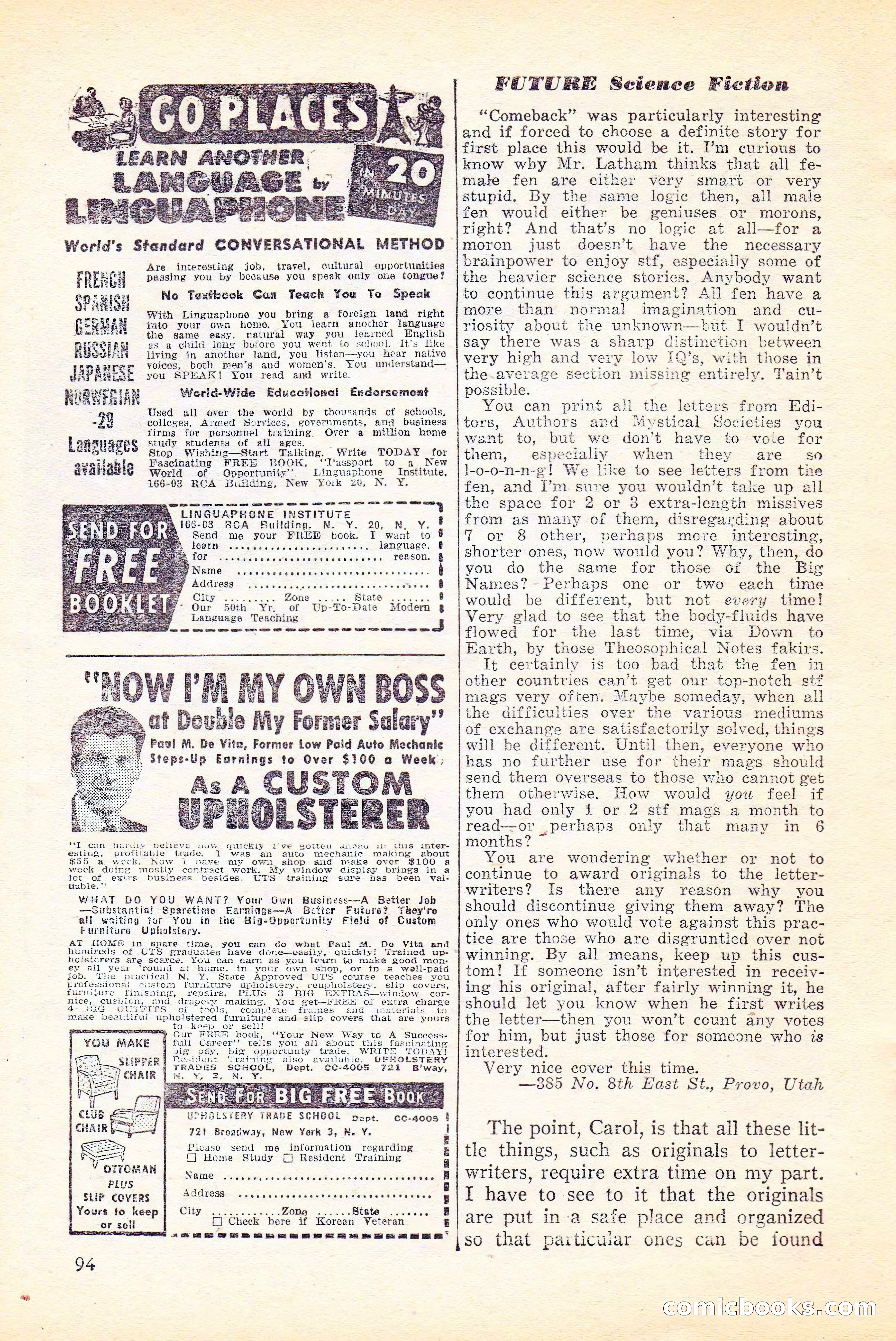 Future Science Fiction, Vol. 4, No. 6 — page 95 of 101
