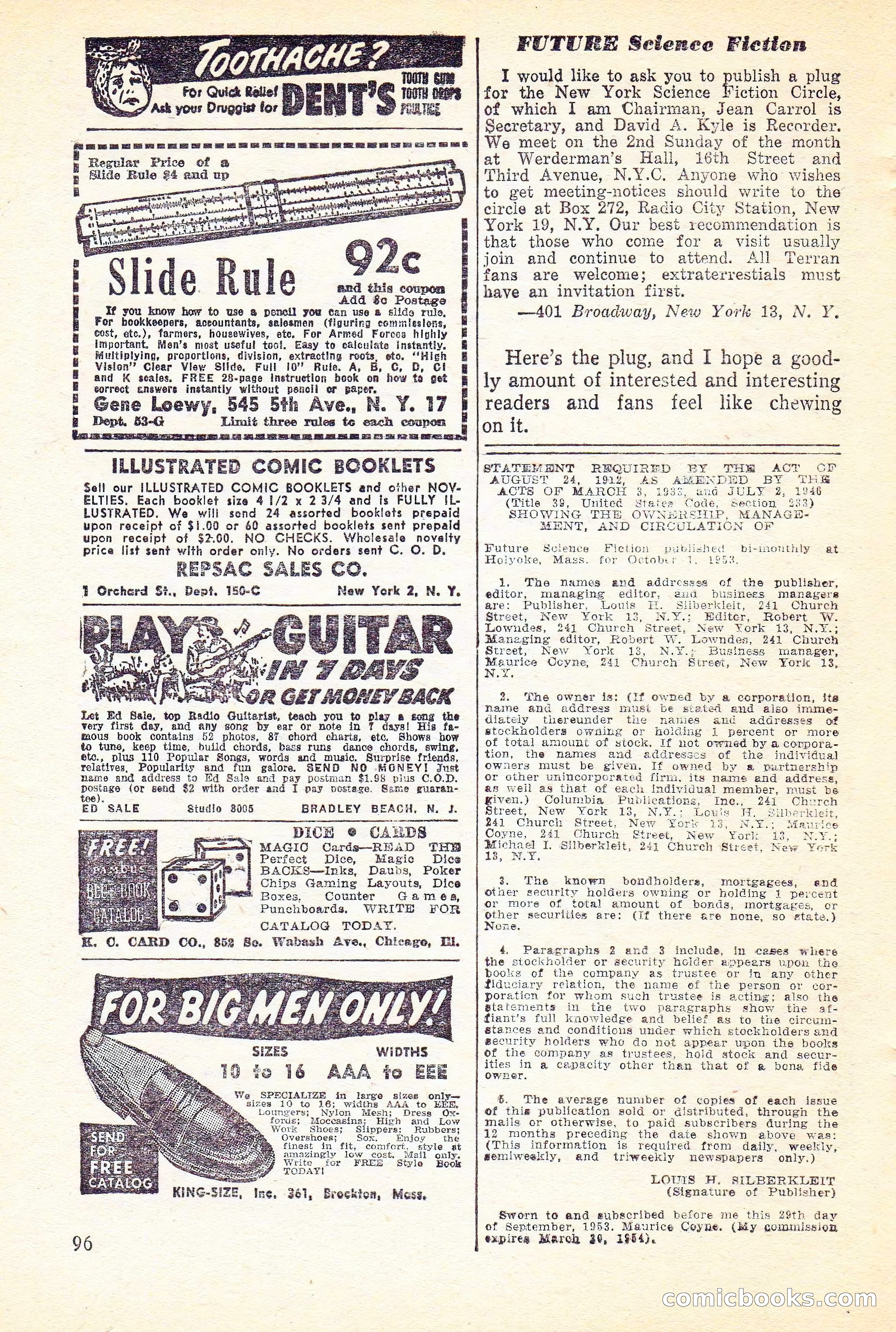 Future Science Fiction, Vol. 4, No. 6 — page 97 of 101