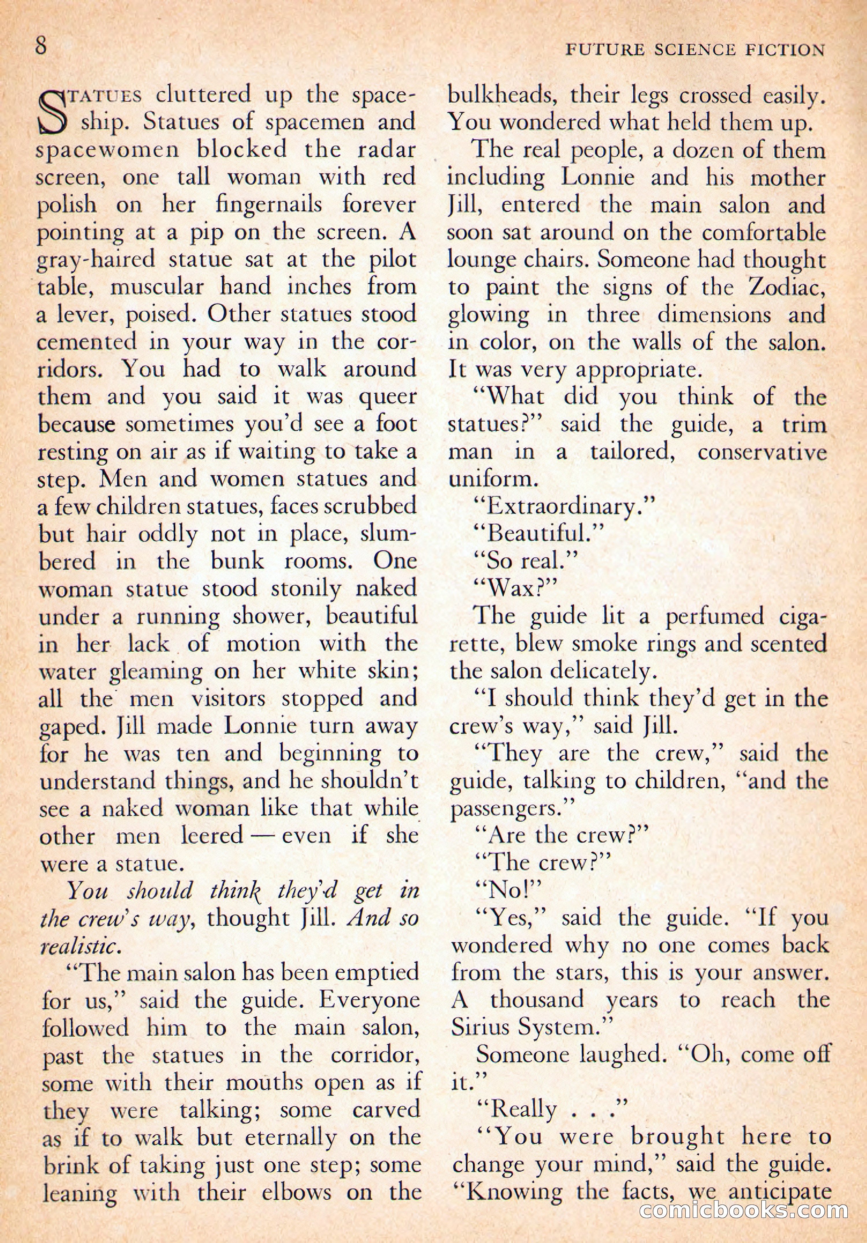 Future Science Fiction, October 1954 — page 8 of 132