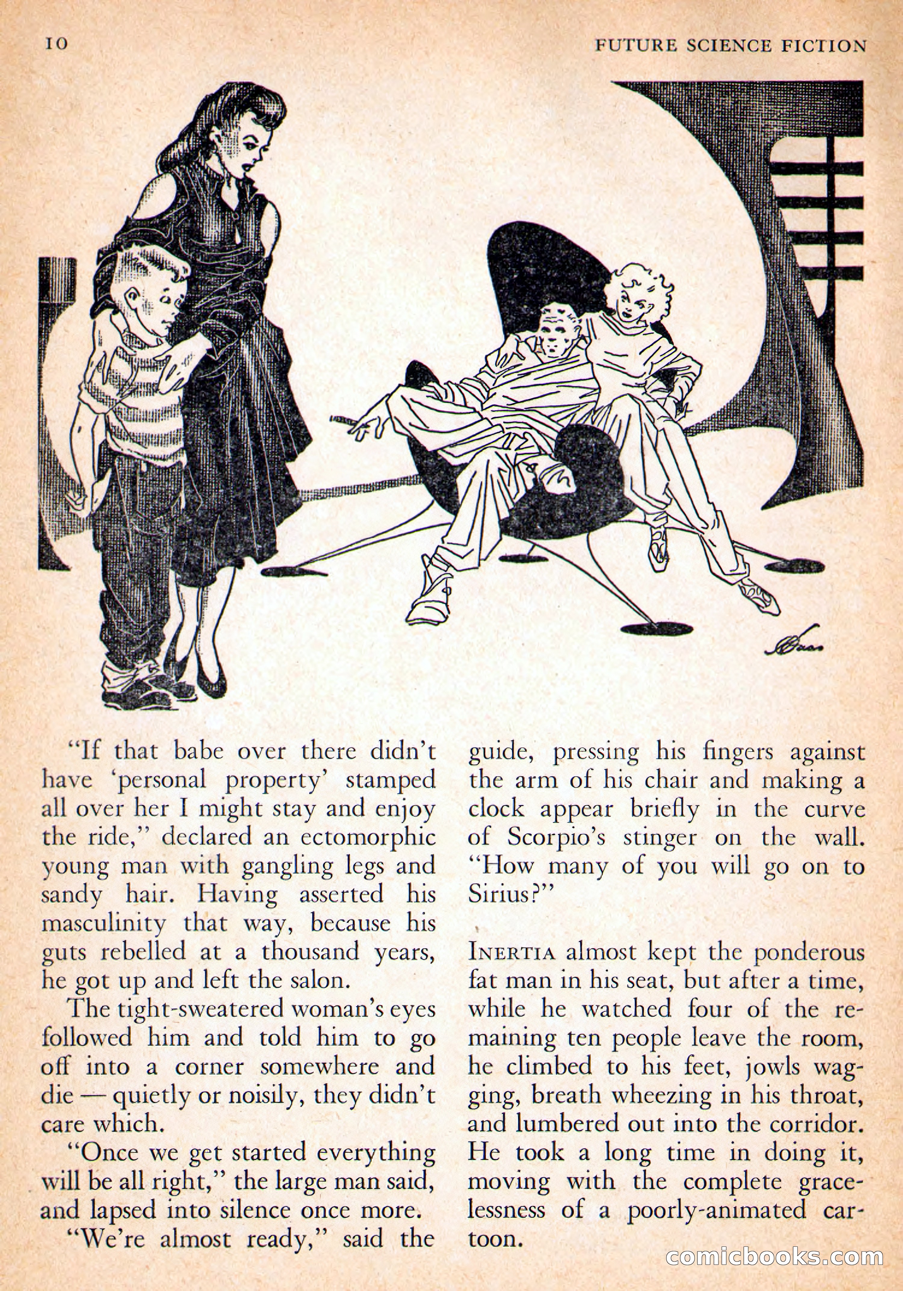 Future Science Fiction, October 1954 — page 10 of 132