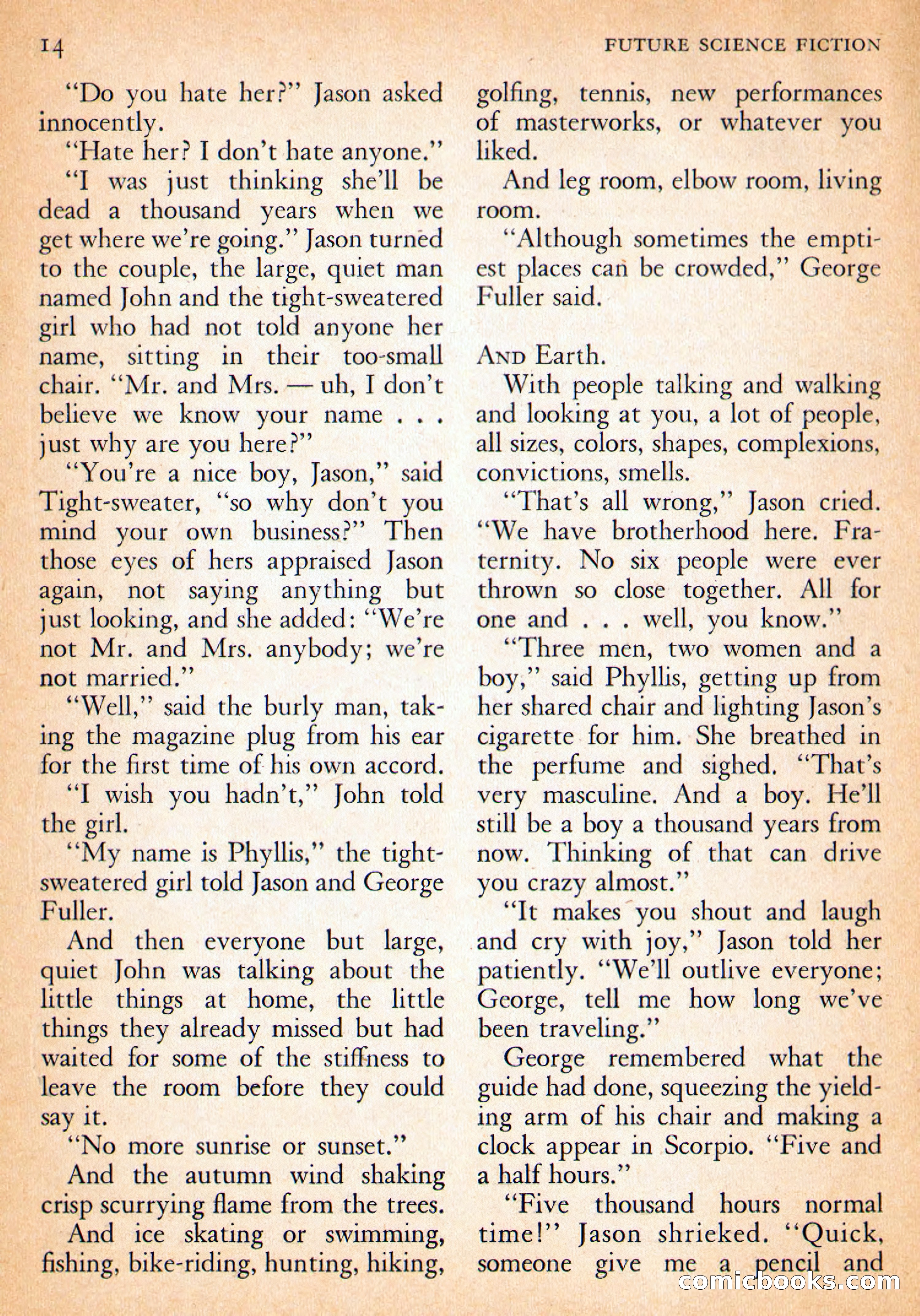 Future Science Fiction, October 1954 — page 14 of 132