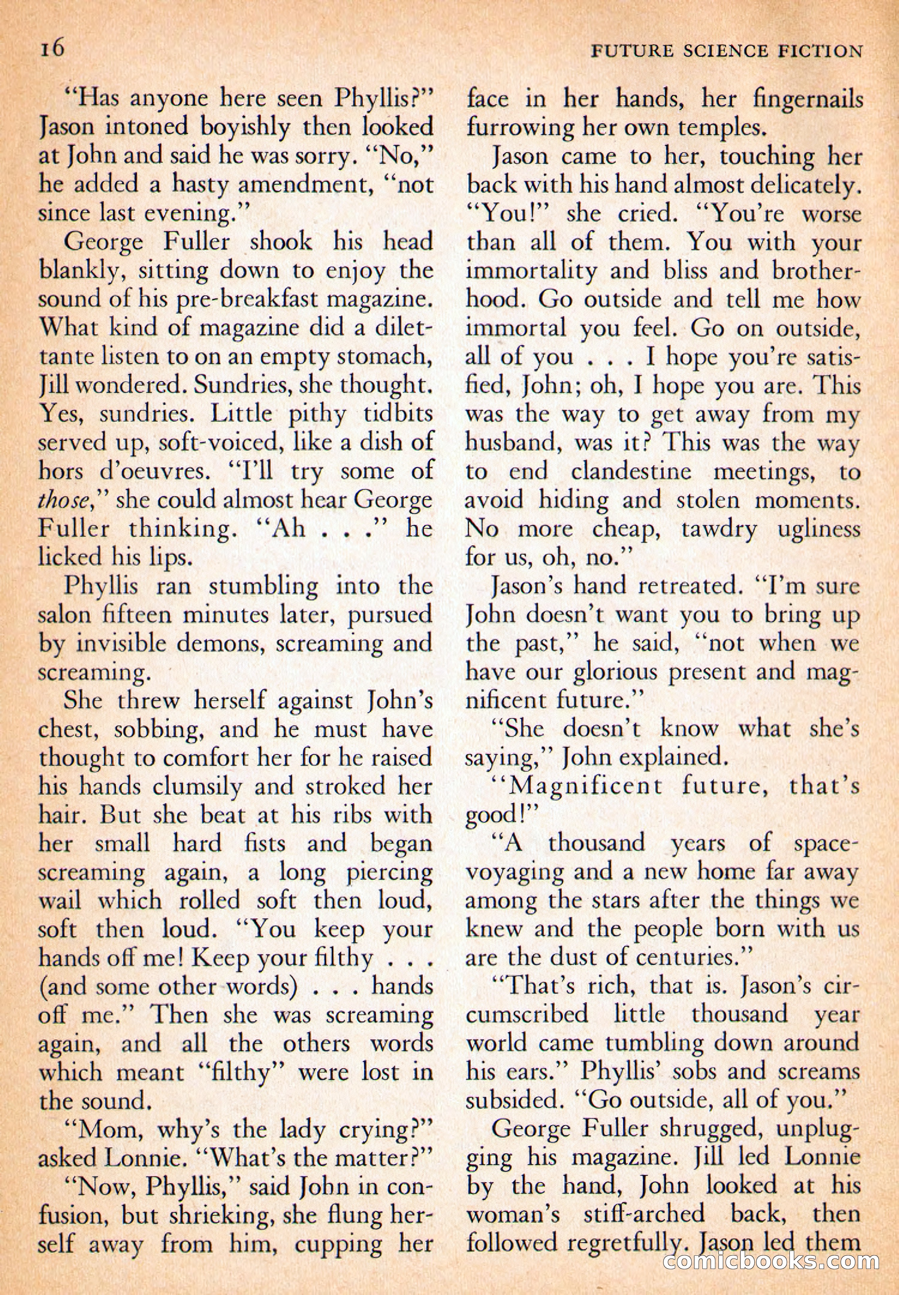 Future Science Fiction, October 1954 — page 16 of 132