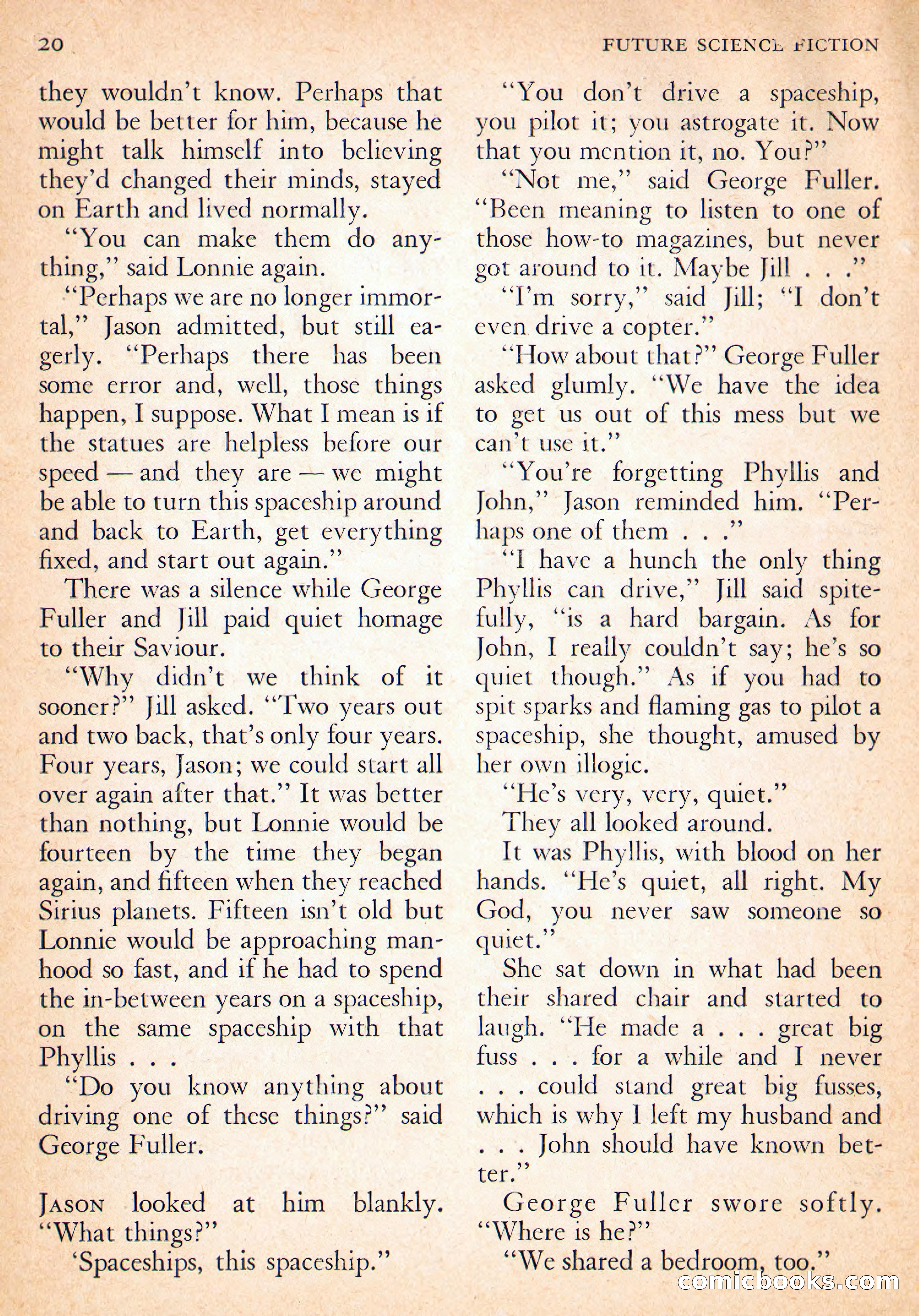Future Science Fiction, October 1954 — page 20 of 132