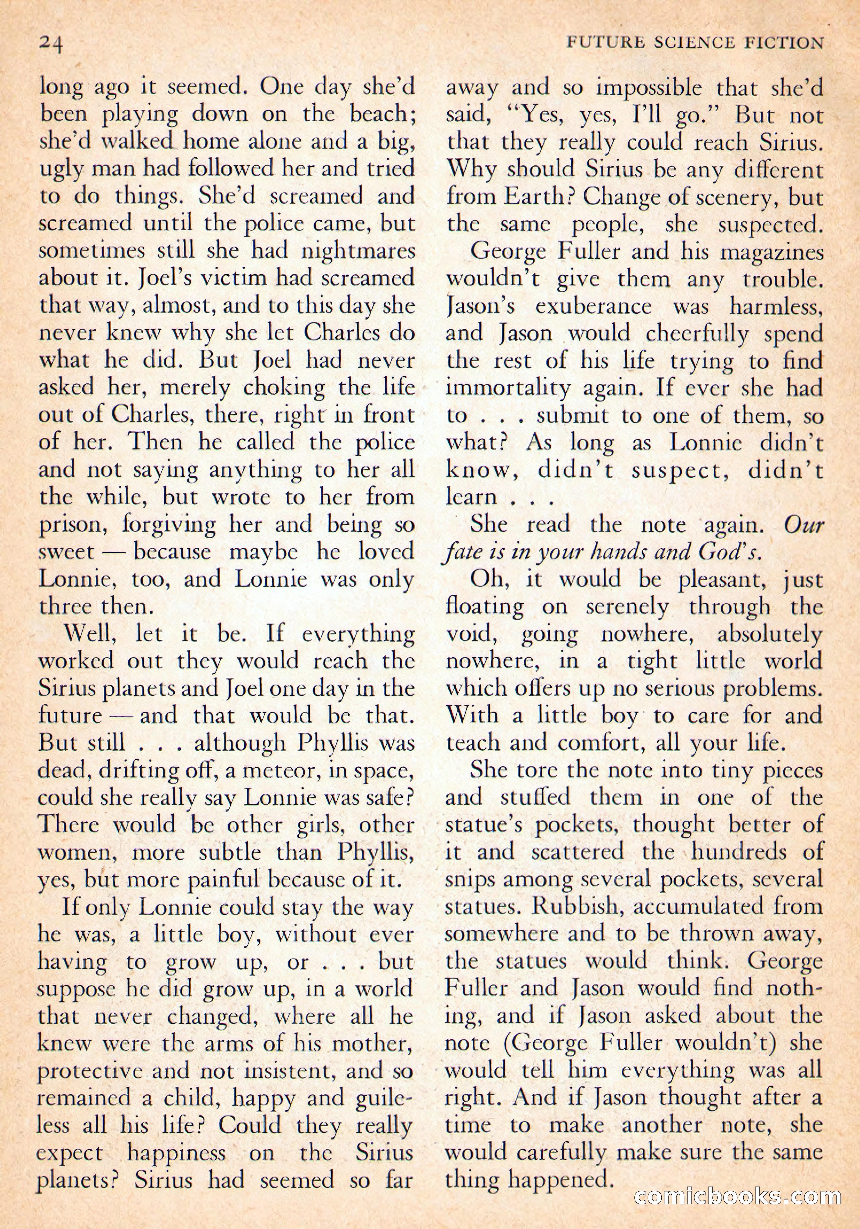 Future Science Fiction, October 1954 — page 24 of 132
