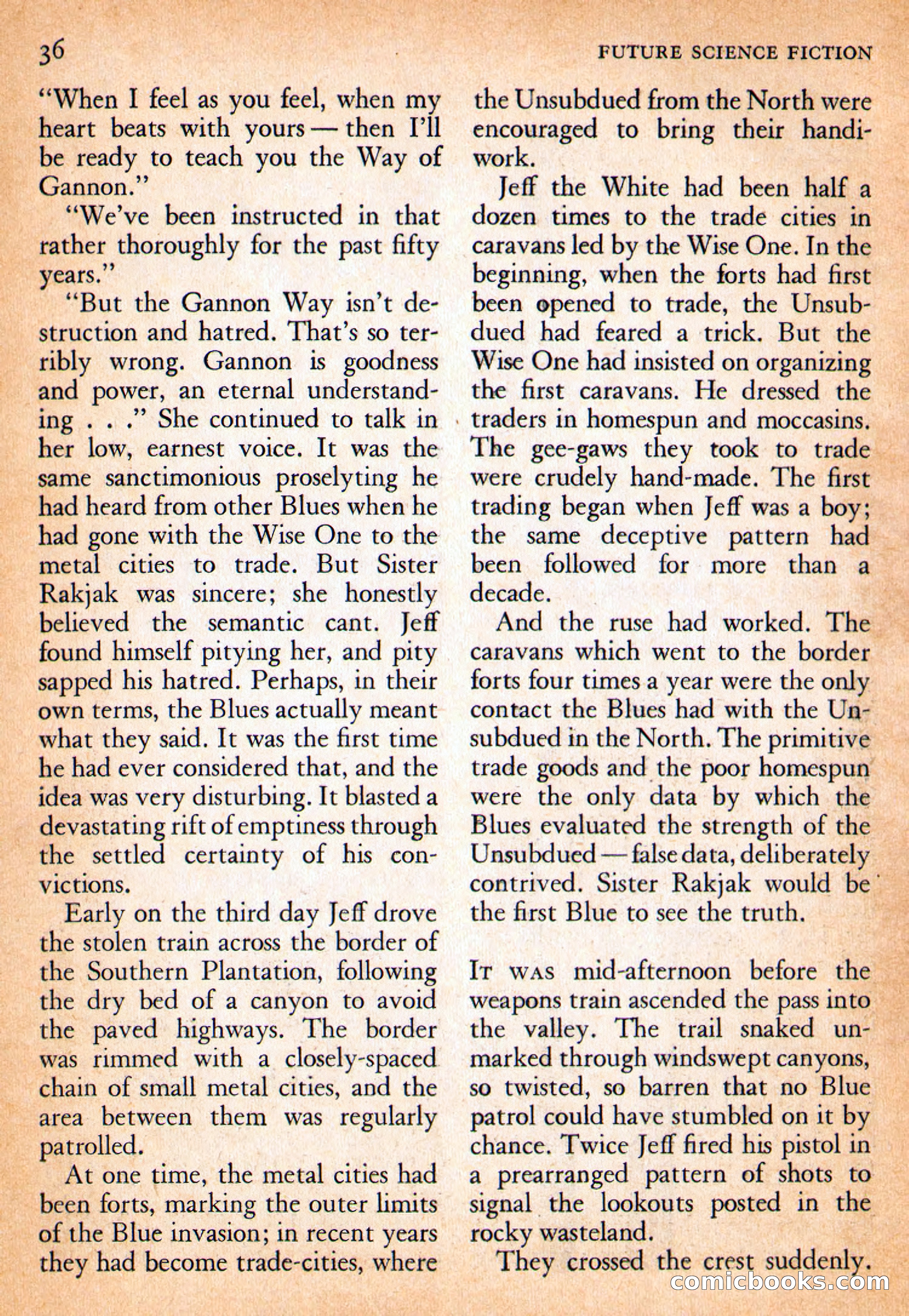 Future Science Fiction, October 1954 — page 36 of 132