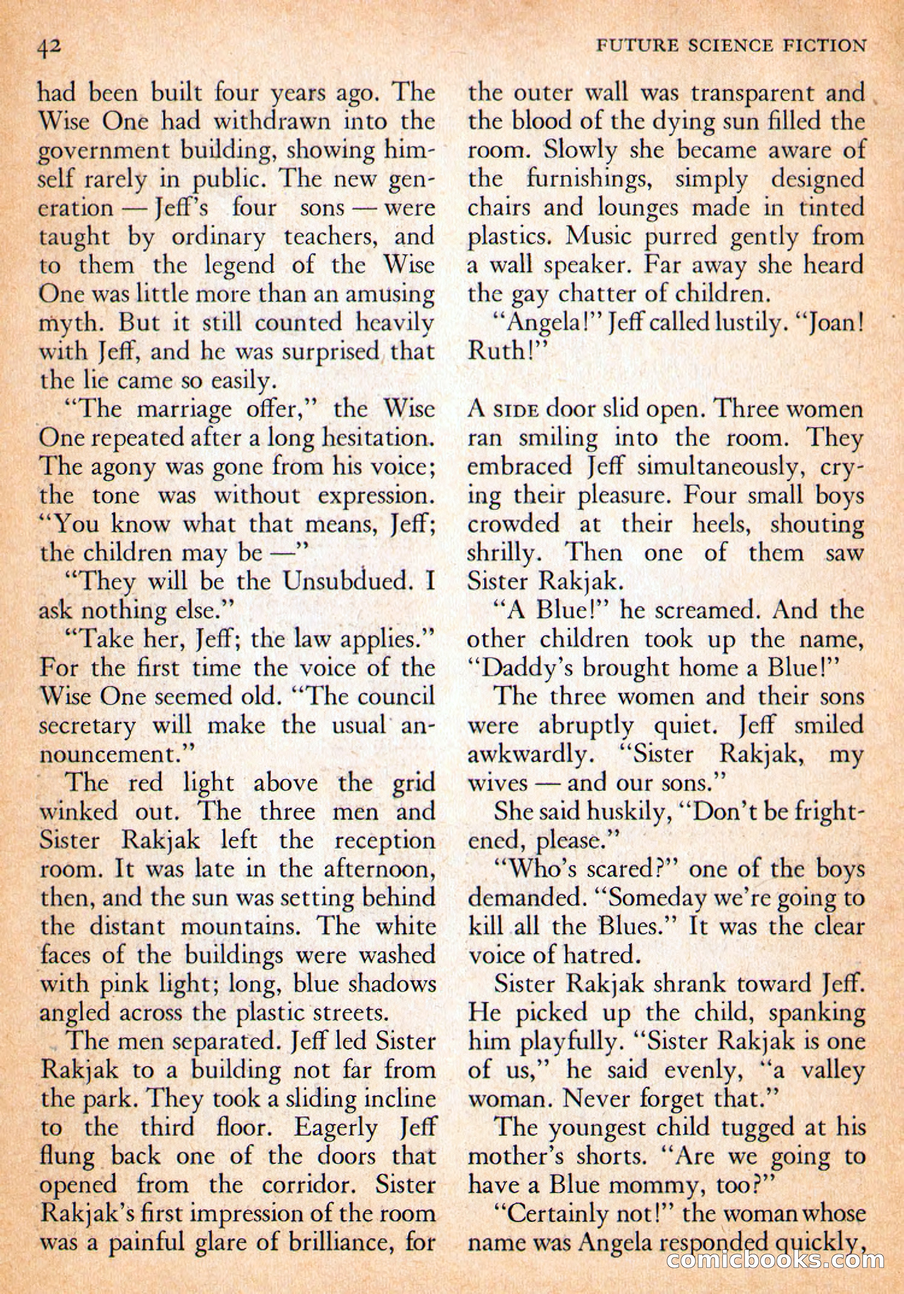Future Science Fiction, October 1954 — page 42 of 132