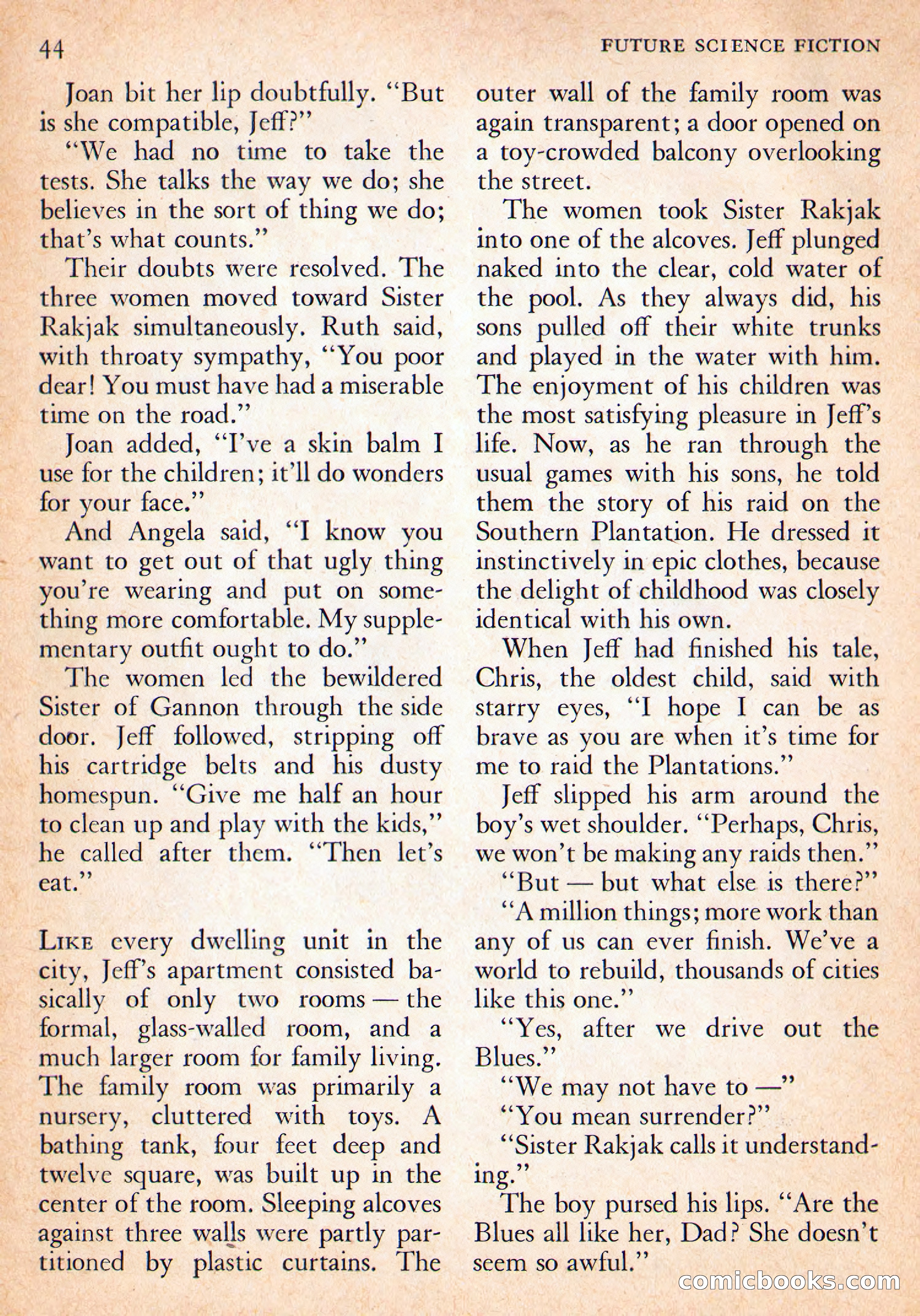 Future Science Fiction, October 1954 — page 44 of 132