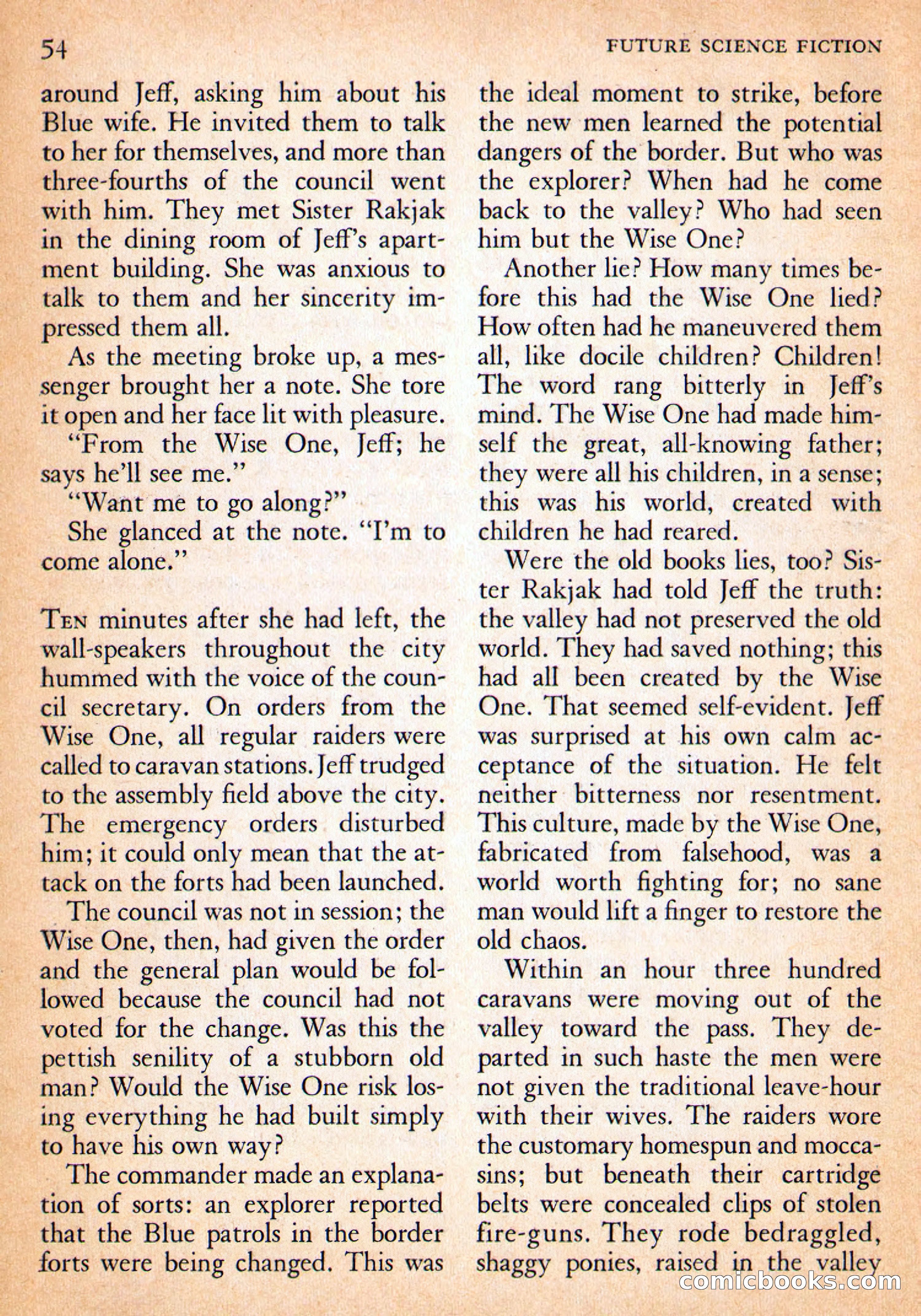 Future Science Fiction, October 1954 — page 54 of 132