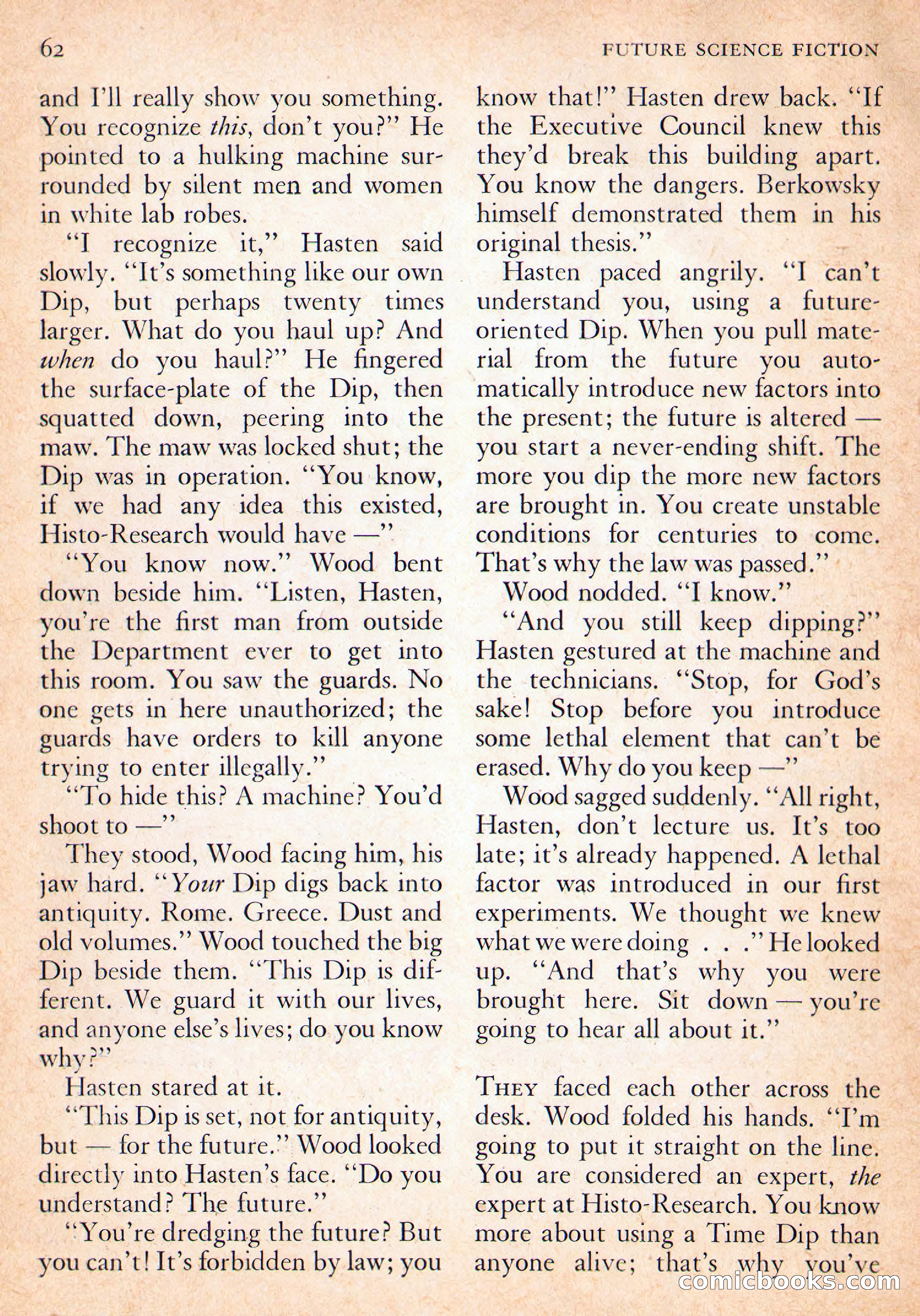 Future Science Fiction, October 1954 — page 62 of 132
