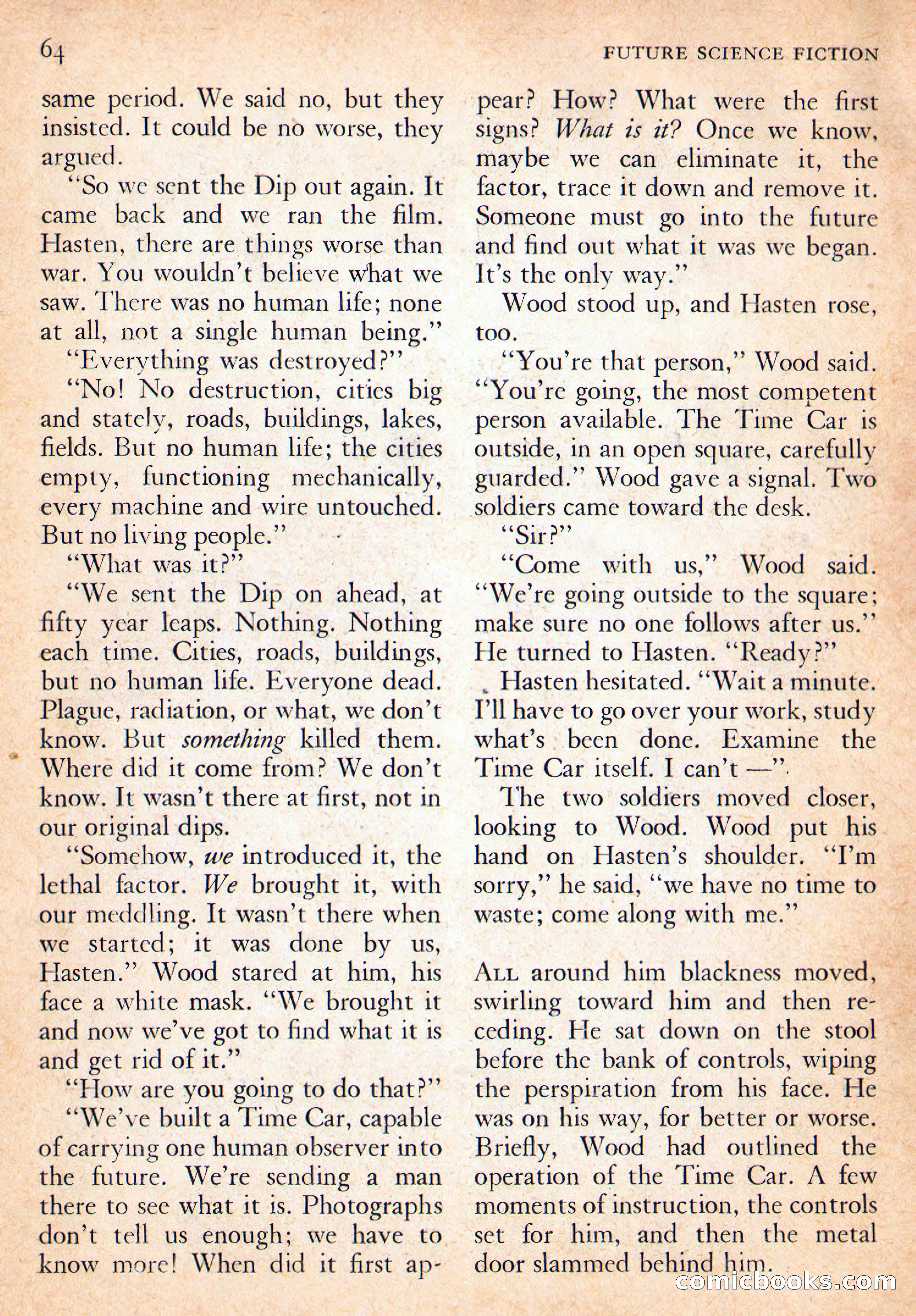 Future Science Fiction, October 1954 — page 64 of 132
