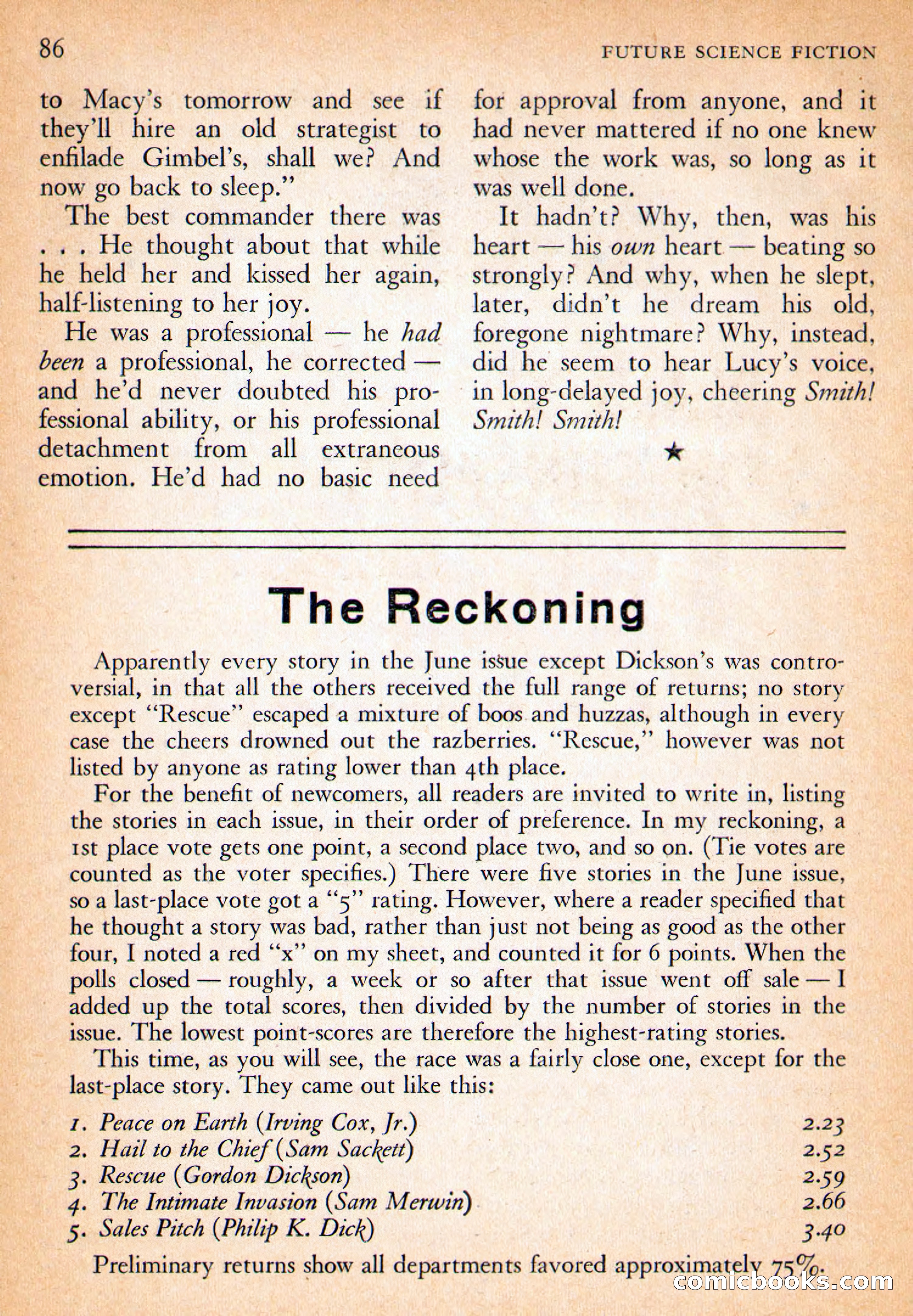 Future Science Fiction, October 1954 — page 86 of 132