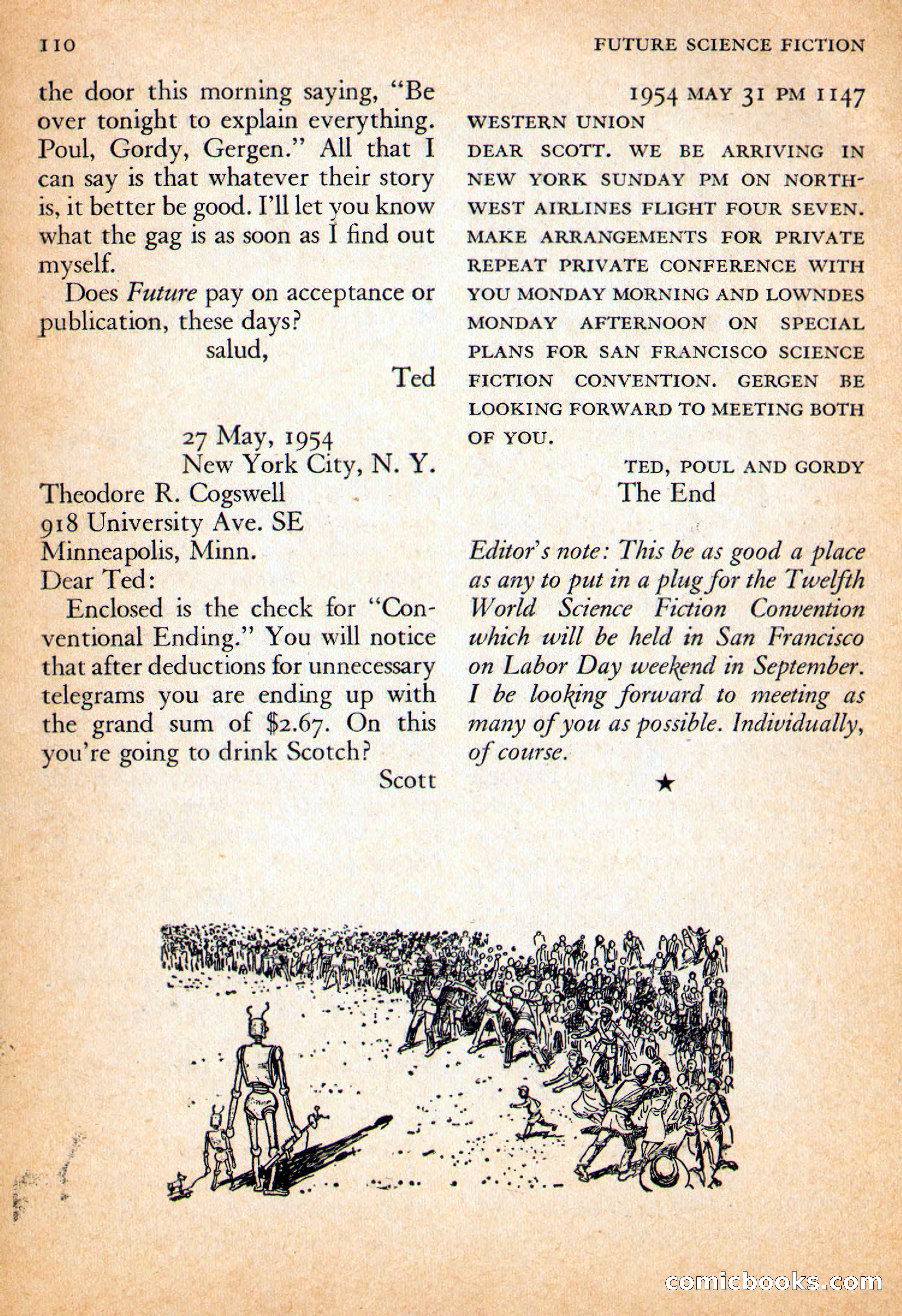 Future Science Fiction, October 1954 — page 110 of 132